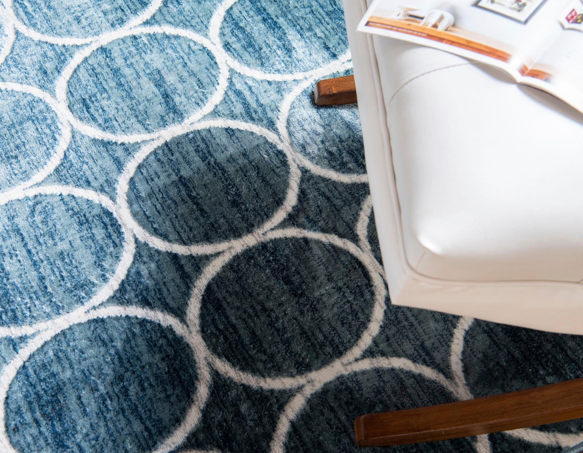 Myflair Möbel & Accessoires Teppich »Titan Trellis, LAGERRÄUMUNG« rechteckig 13 mm Höhe Kurzflor, gewebt, modernes Design, Motiv Kreise