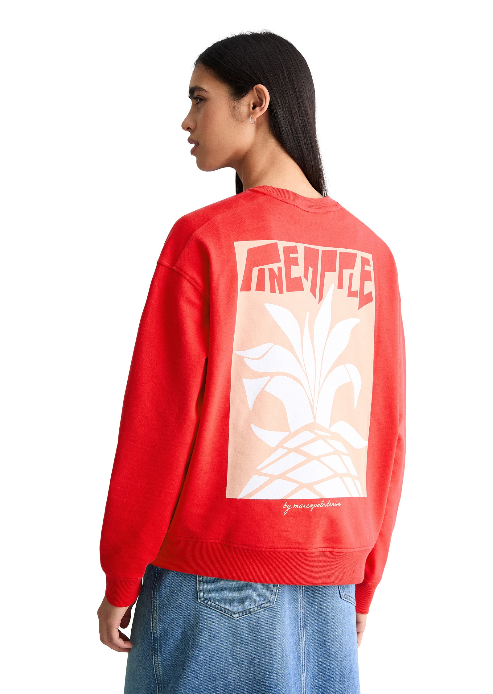 Thumbnail - Marc OPolo DENIM Sweatshirt "mit markantem Rückenprint"