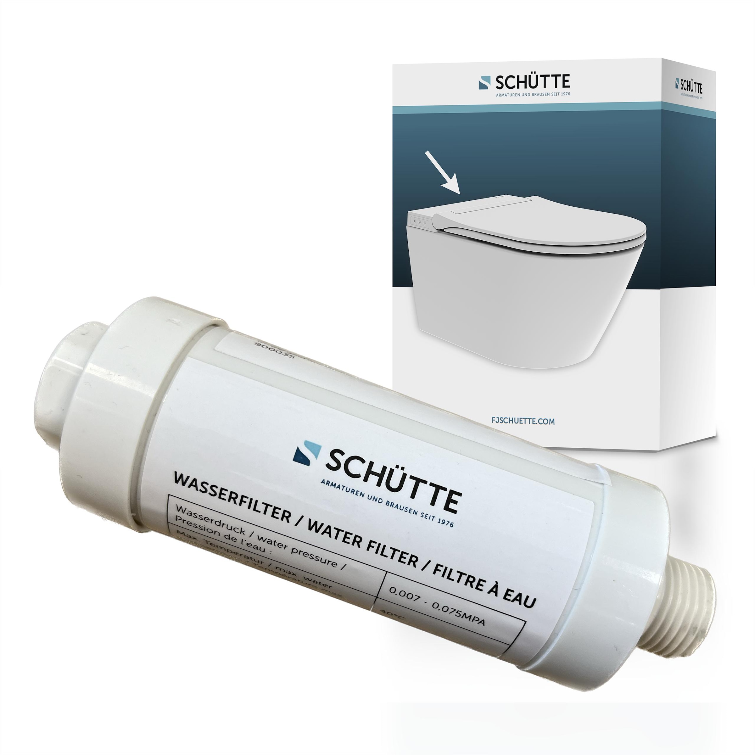 Schütte Kalk- und Wasserfilter "CESARI" 1/2", geeignet für Schütte Dusch-WC günstig online kaufen