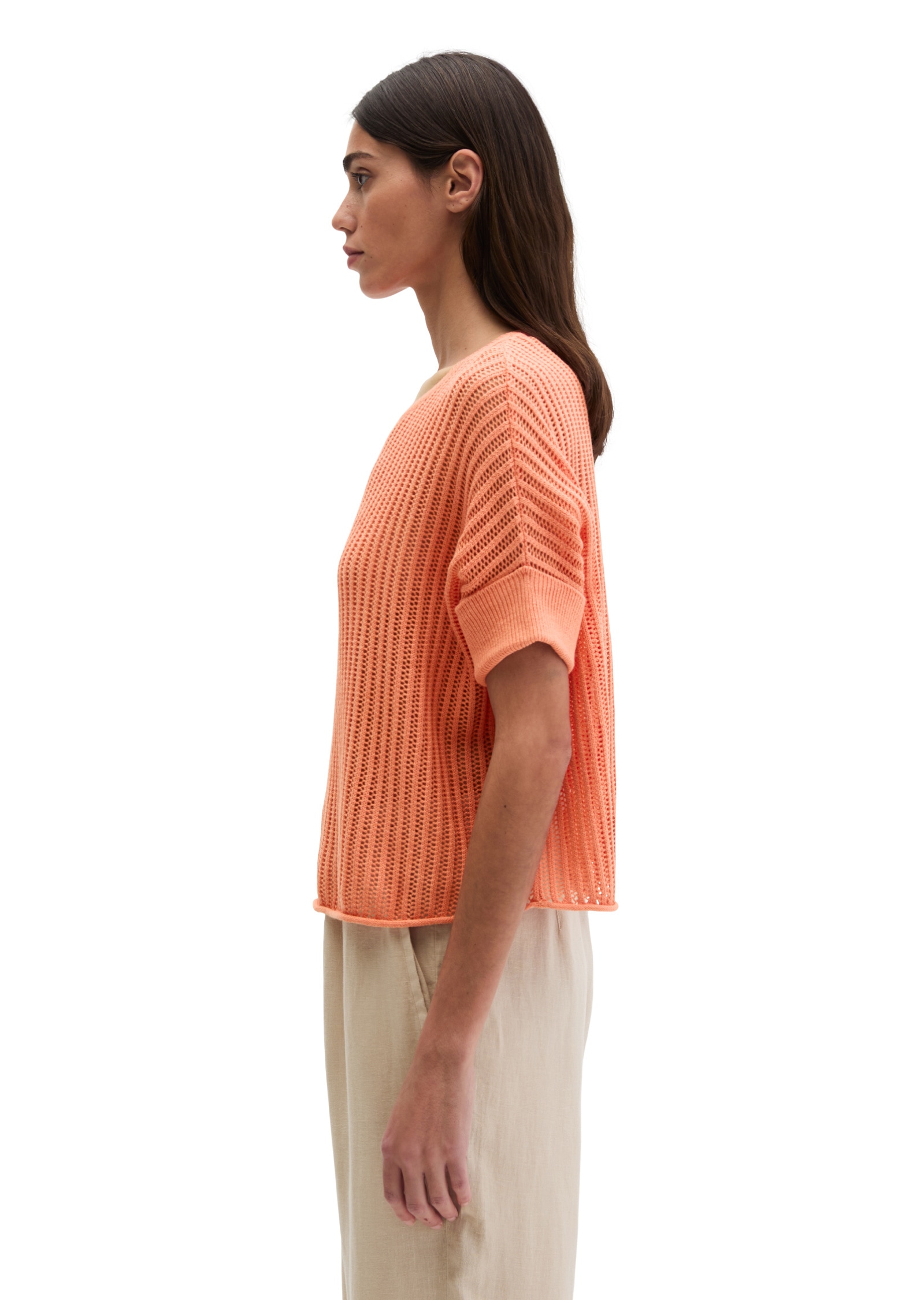 Marc O'Polo Strickpullover »aus Organic Cotton-Leinen-Mix«