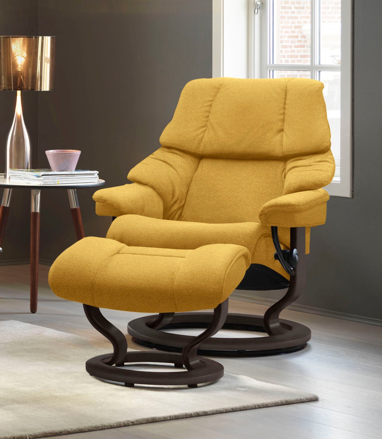 Stressless Fußhocker "Reno", mit Classic Base, Gestell Wenge günstig online kaufen