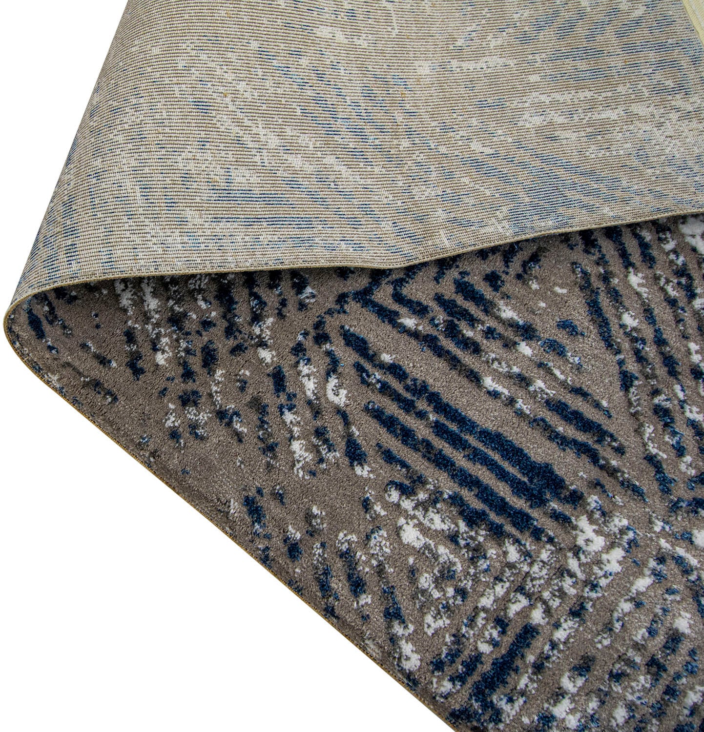 RESITAL The Voice of Carpet Teppich »Oslo 2210«, rechteckig, Kurzflor, modernes Design, Hoch-Tief Effekt, mit Fransen