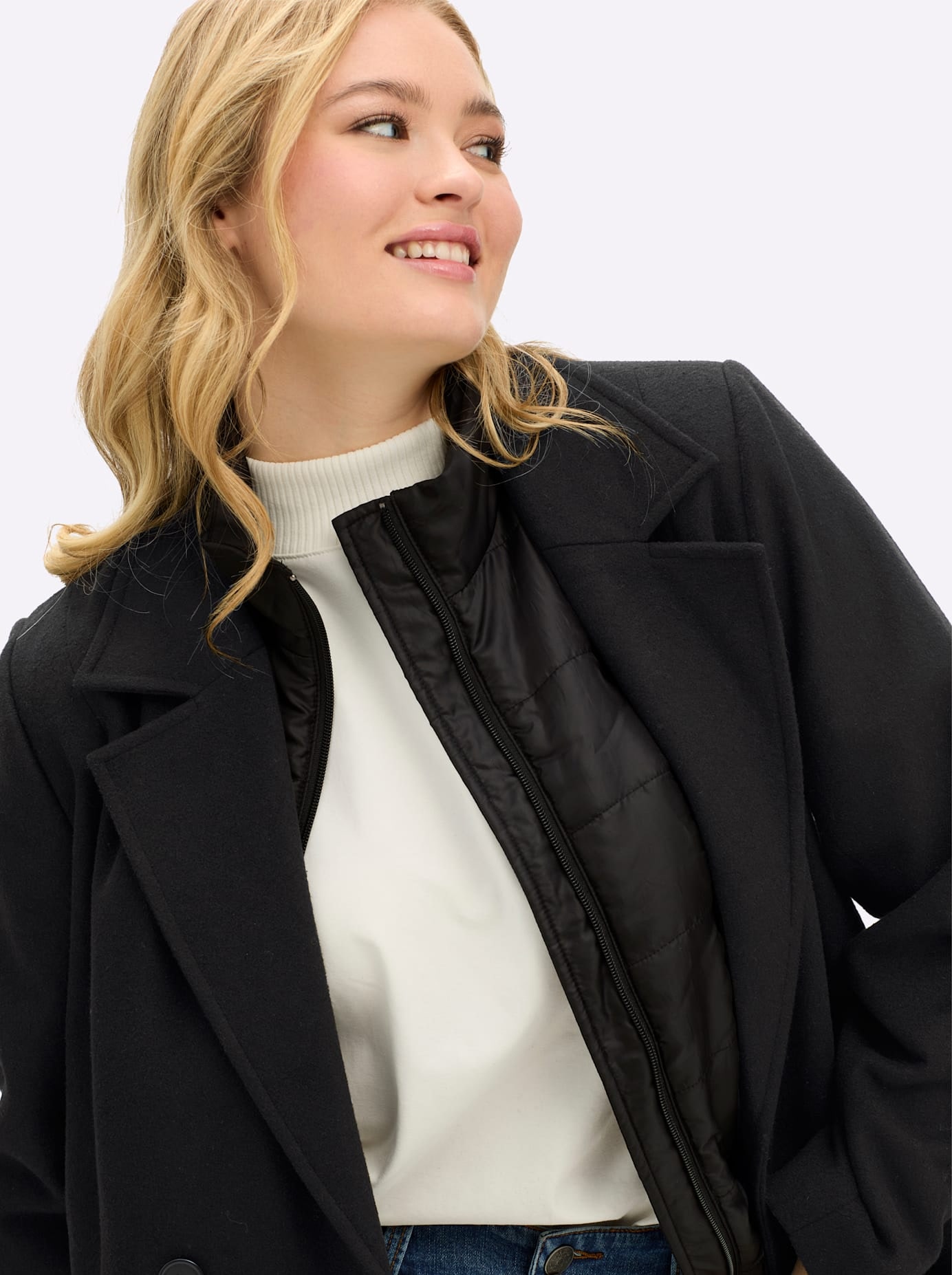 Sheego Cabanjacke, ohne Kapuze