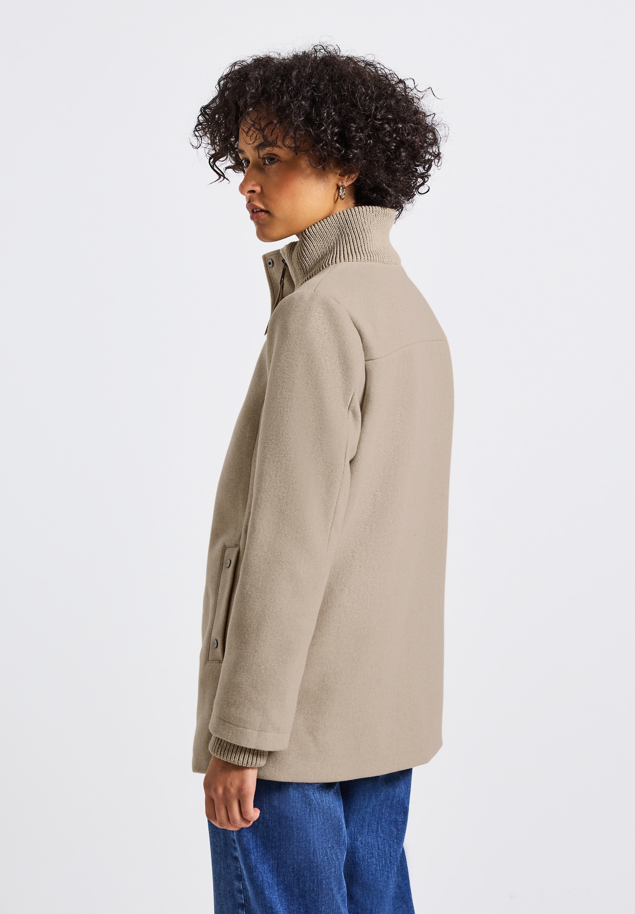 STREET ONE Kurzjacke, ohne Kapuze, mit Stehkragen