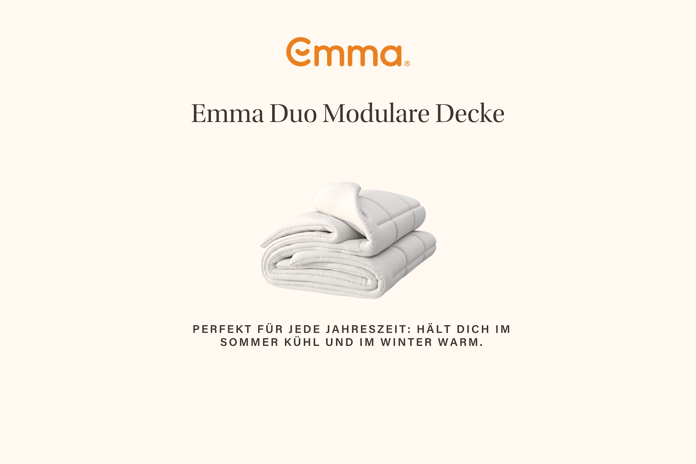 Emma Kunstfaserbettdecke »Emma Duo Modulare Decke« 4-Jahreszeiten Füllung Polyester 2 Stk. tlg. Passt sich jeder Jahreszeit optimal an