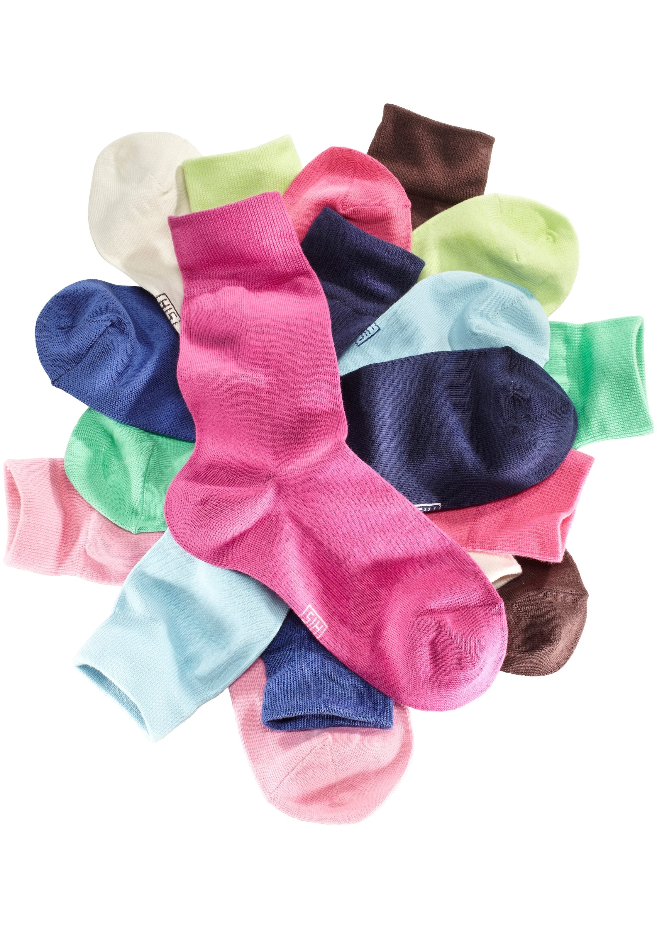 H.I.S Freizeitsocken, (Packung, 10 Paar), mit weichen Rippbündchen