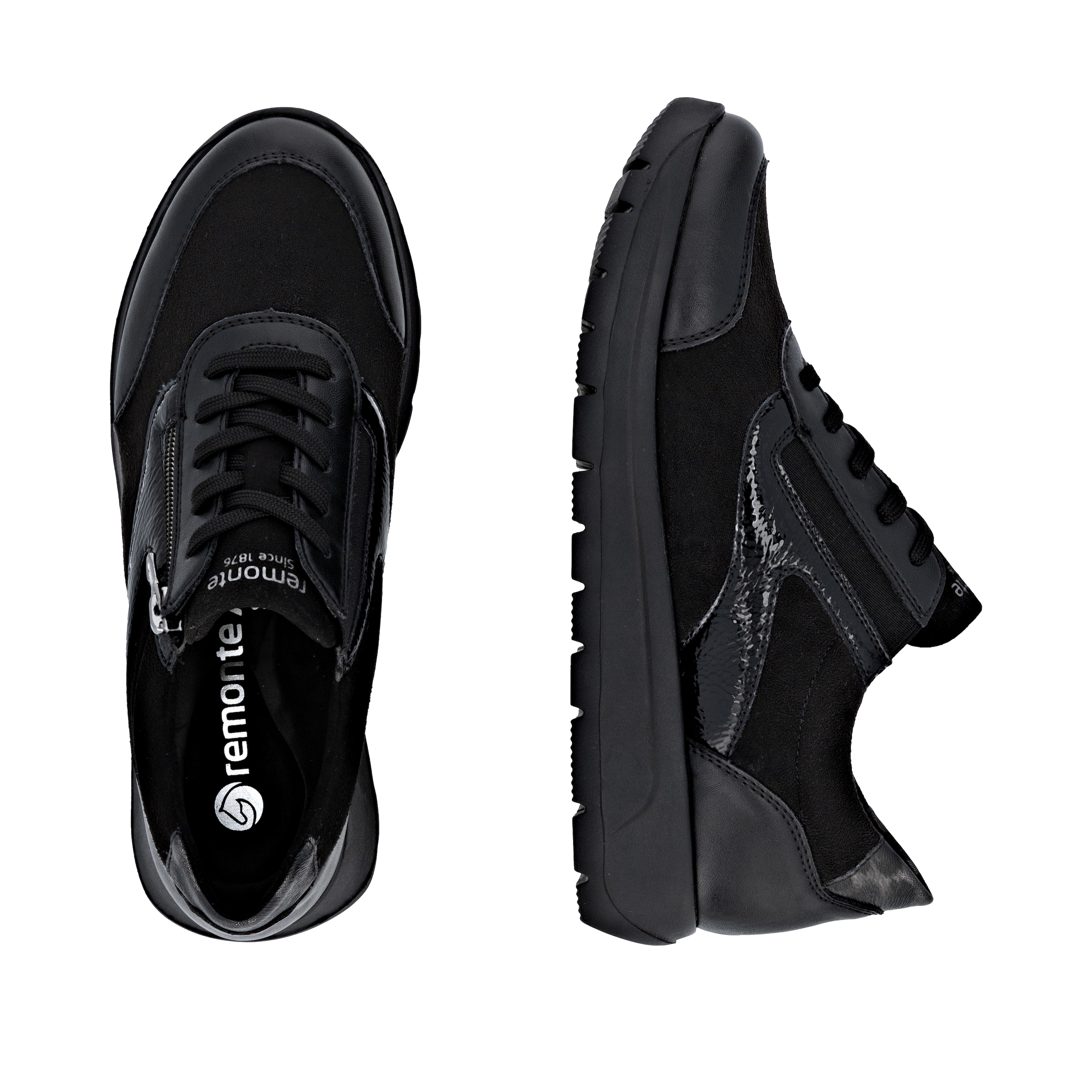 Remonte Plateausneaker, Schnürschuh, Halbschuh, Freizeitsneaker mit gepolstertem Schaftrand