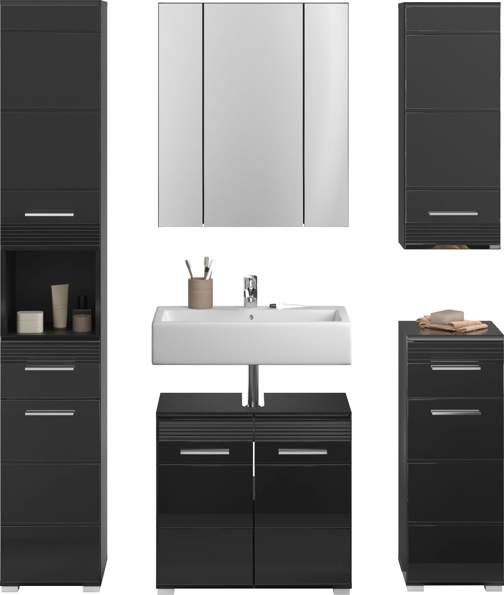 INOSIGN Badmöbel-Set "Malmö, 5 teilig, bestehend aus:" Set, 5 Stk. tlg. günstig online kaufen