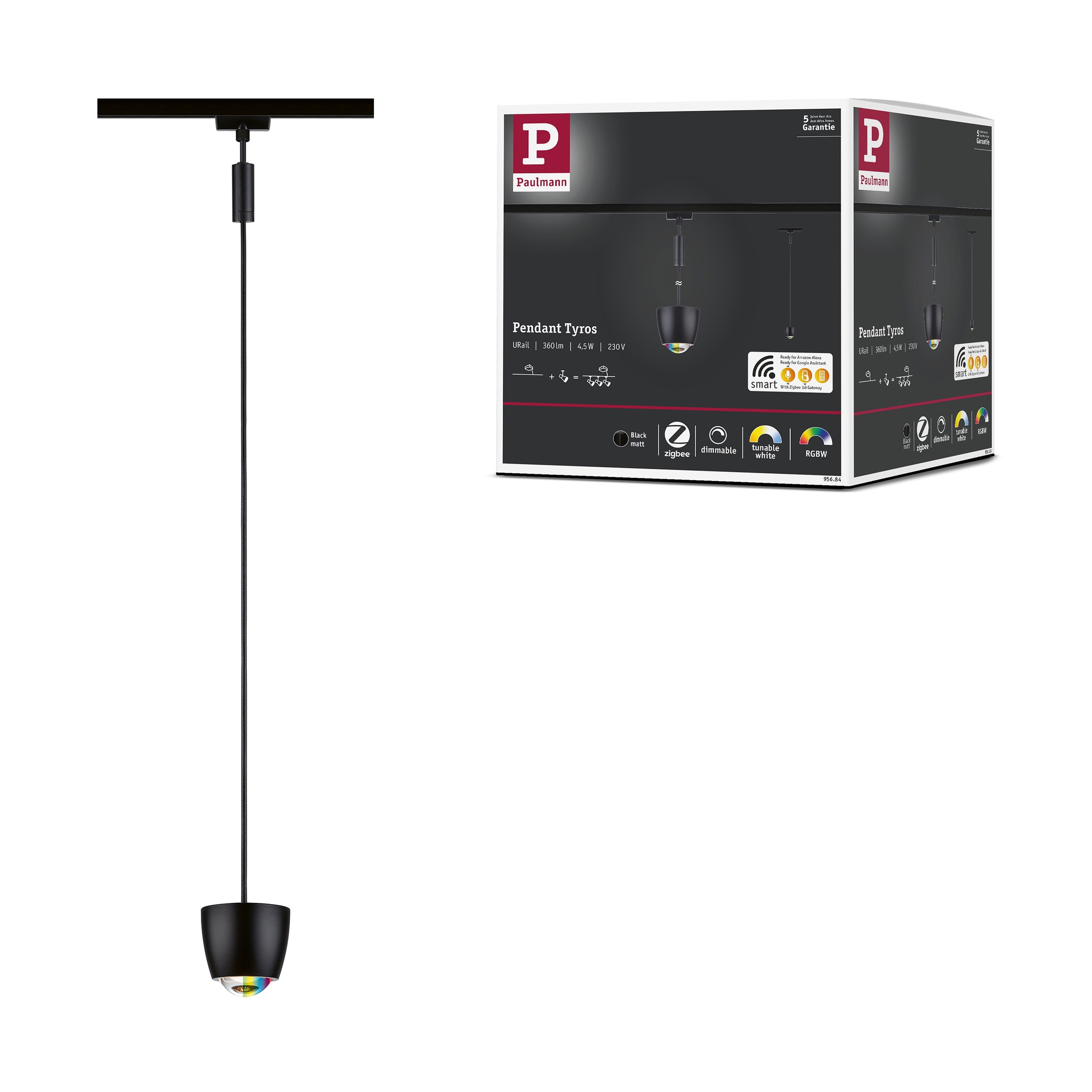 Paulmann Schienensystem-Leuchten »Tyros 200lm 4,5W RGBW+ dimmbar 230V« LED-Modul 1 Stk. Tageslichtweiß Smart Home