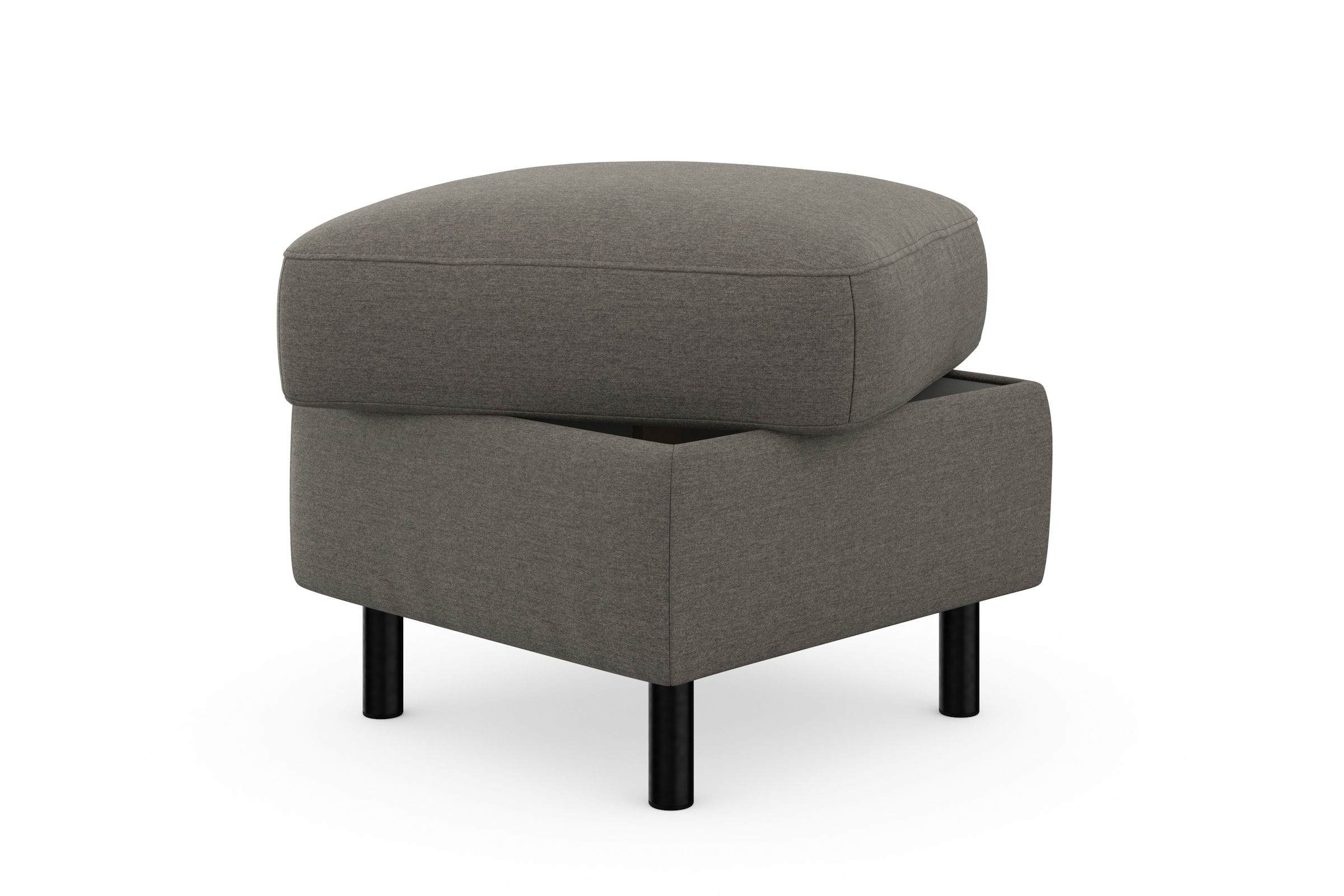sit&more Stauraumhocker »Sinatra«, Sitzfläche ist abnehmbar, mattschwarze Metallfüße