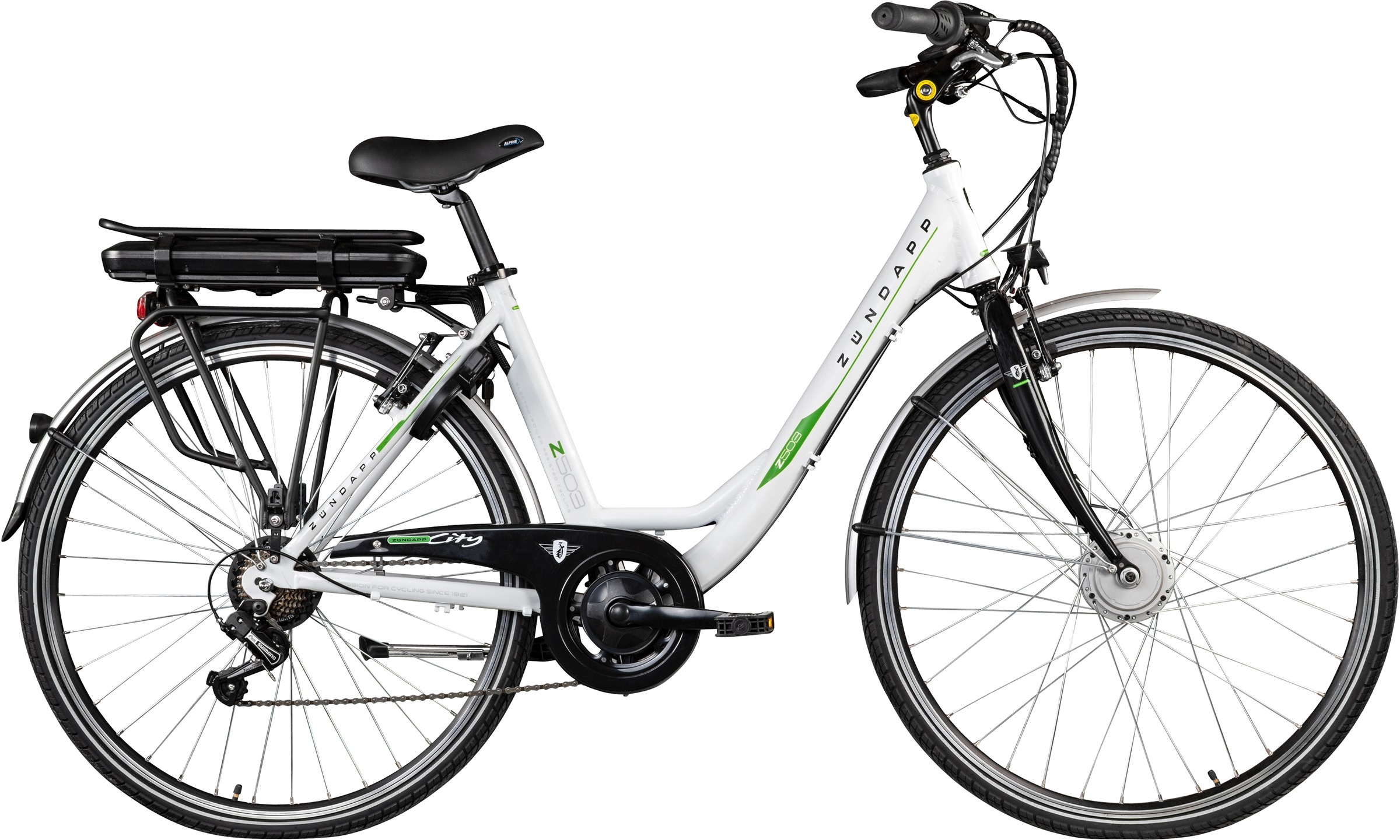 Zündapp E-Bike "Z503", 7 Gang, Shimano, Tourney RD-TY21, Frontmotor 250 W, Pedelec, Elektrofahrrad für Damen u. Herren