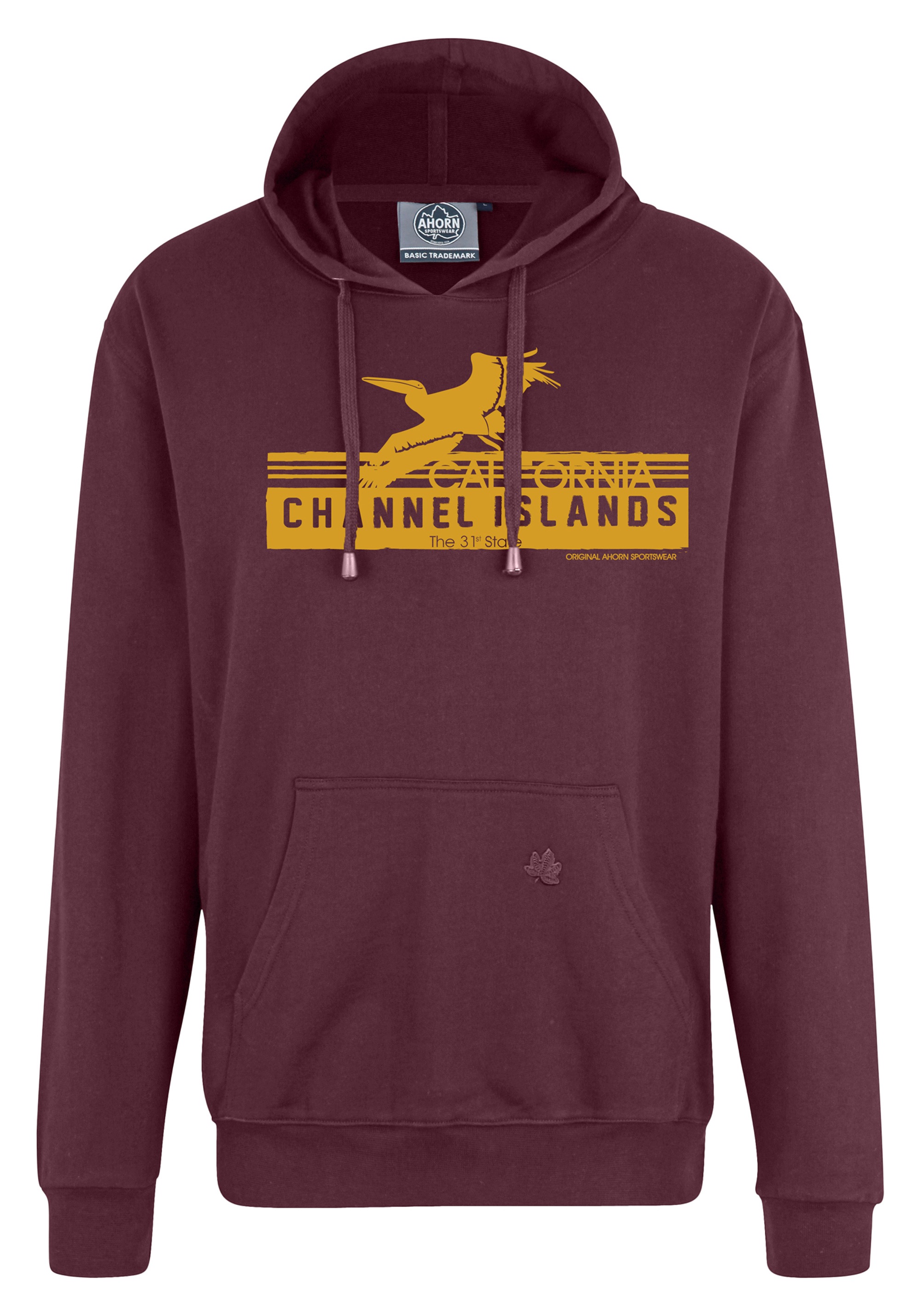 AHORN SPORTSWEAR Kapuzensweatshirt "CHANNEL ISLANDS", mit modischem Frontprint