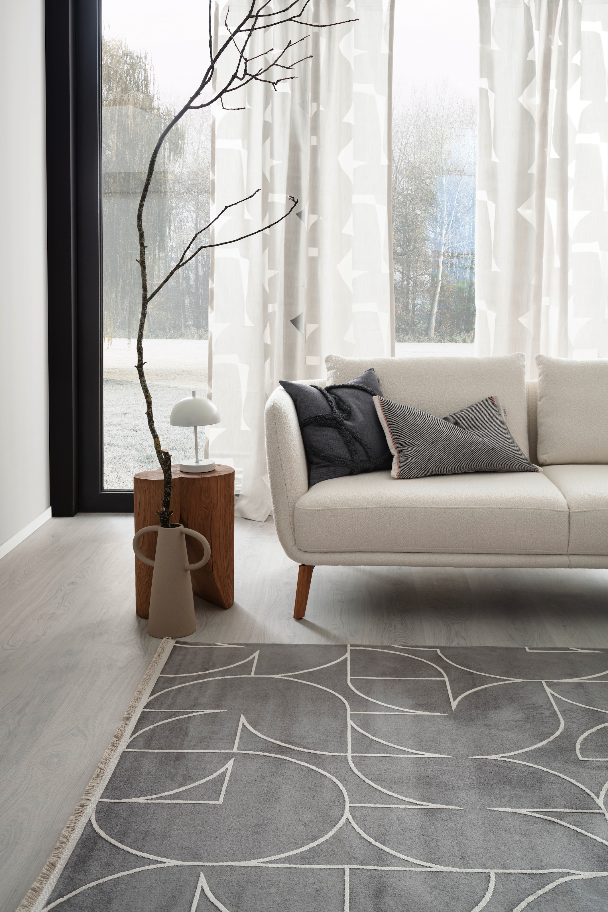 SCHÖNER WOHNEN-Kollektion Teppich »Magic 6104« rechteckig 7 mm Höhe Hoch Tief Struktur, mit Viskose, weich und glänzend