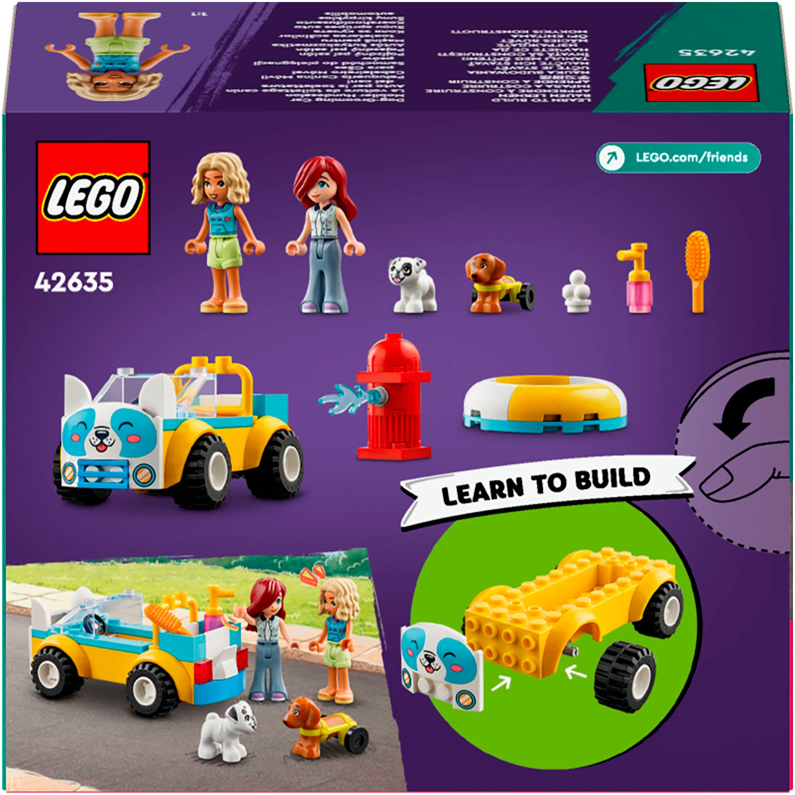 LEGO® Konstruktionsspielsteine »Mobiler Hundesalon (42635), LEGO Friends«, (60 St.), Made in Europe