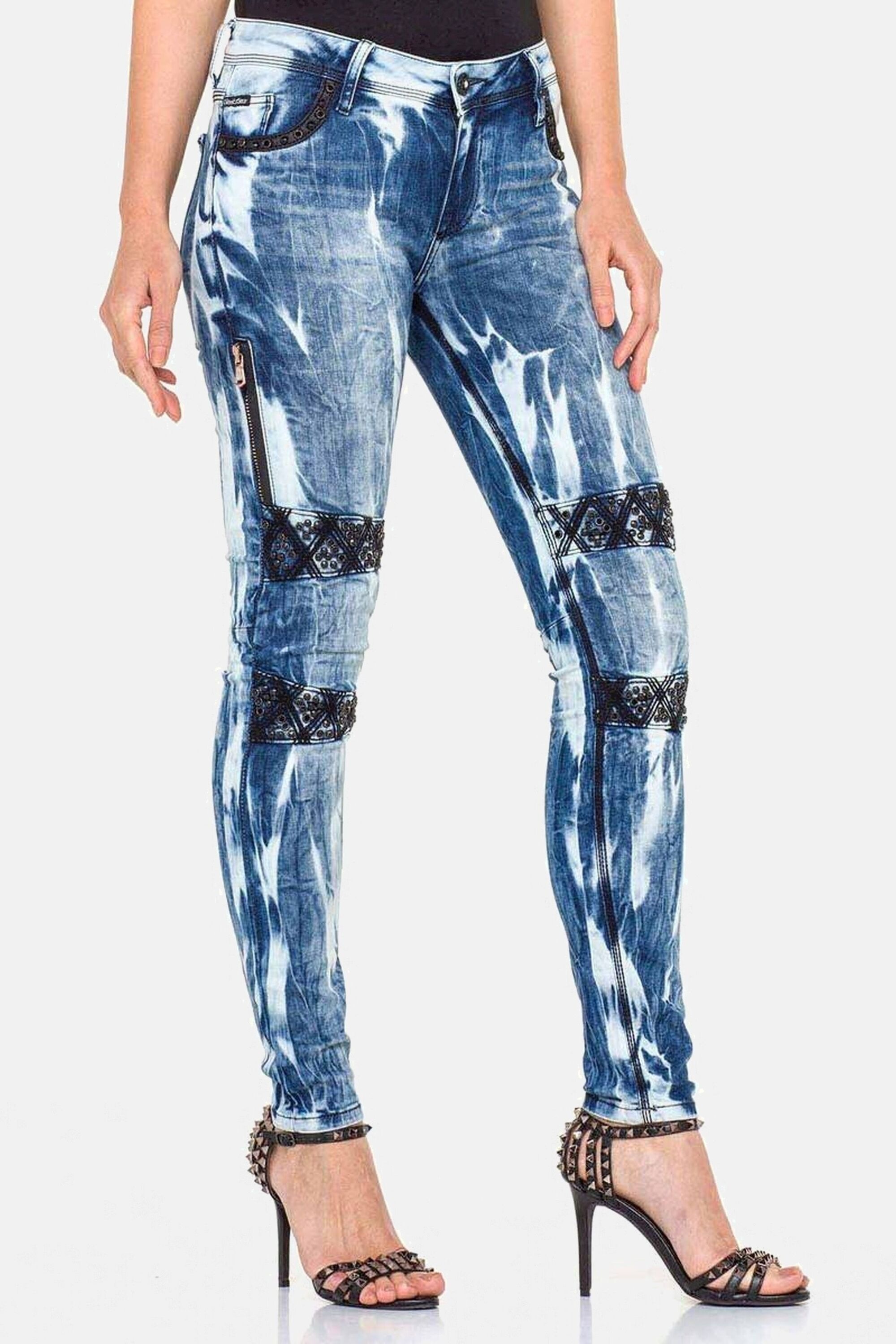 Cipo & Baxx Slim-fit-Jeans »Jeans«, mit Ziersteinen, WD-368