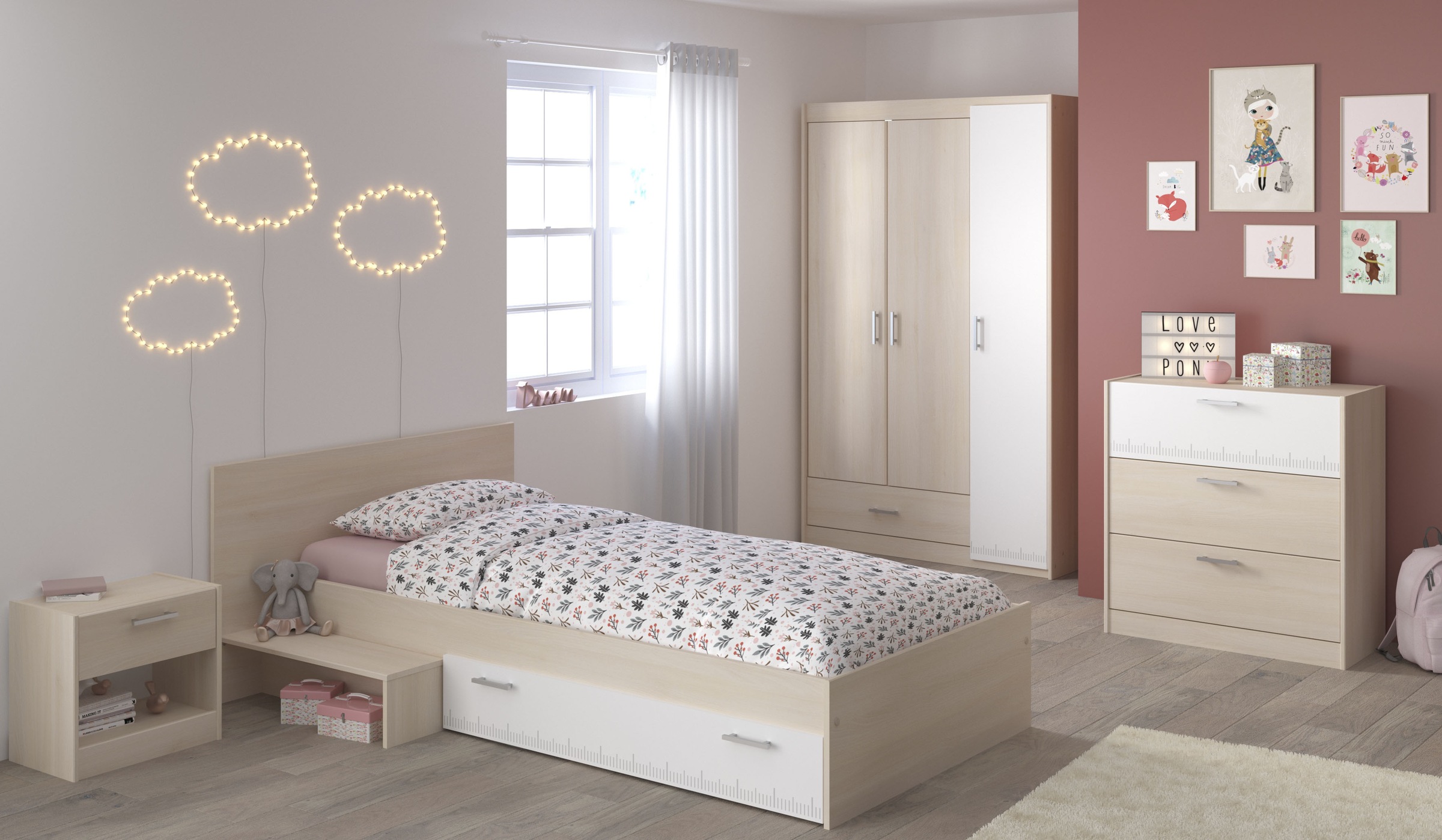 Parisot Jugendzimmer-Set "Parisot Kinderimmer Charly 12" 4 Stk. tlg. günstig online kaufen