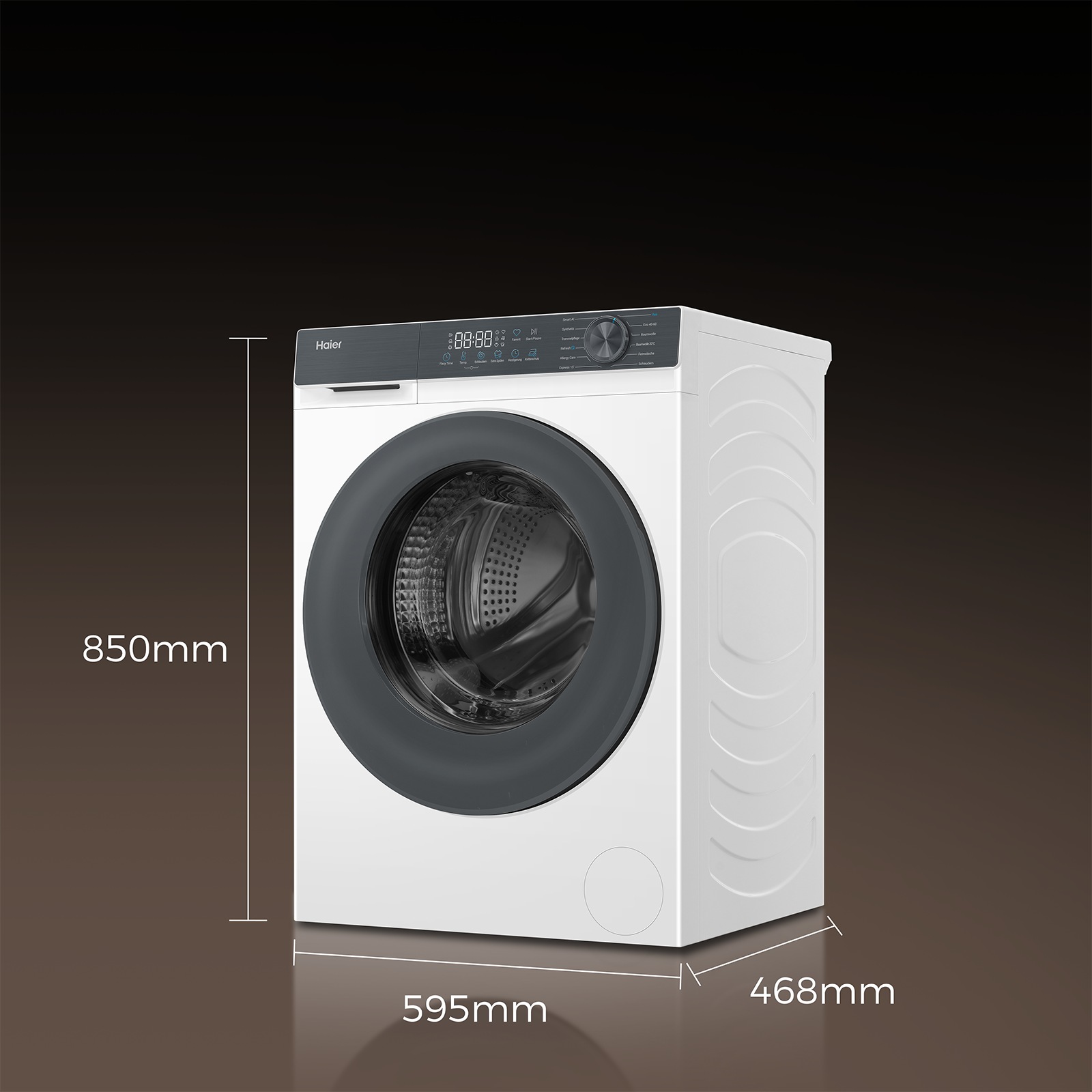 Haier Waschmaschine »HW80-BP1426637T« 8 kg 1400 U/min Smart AI Automatikprogramm