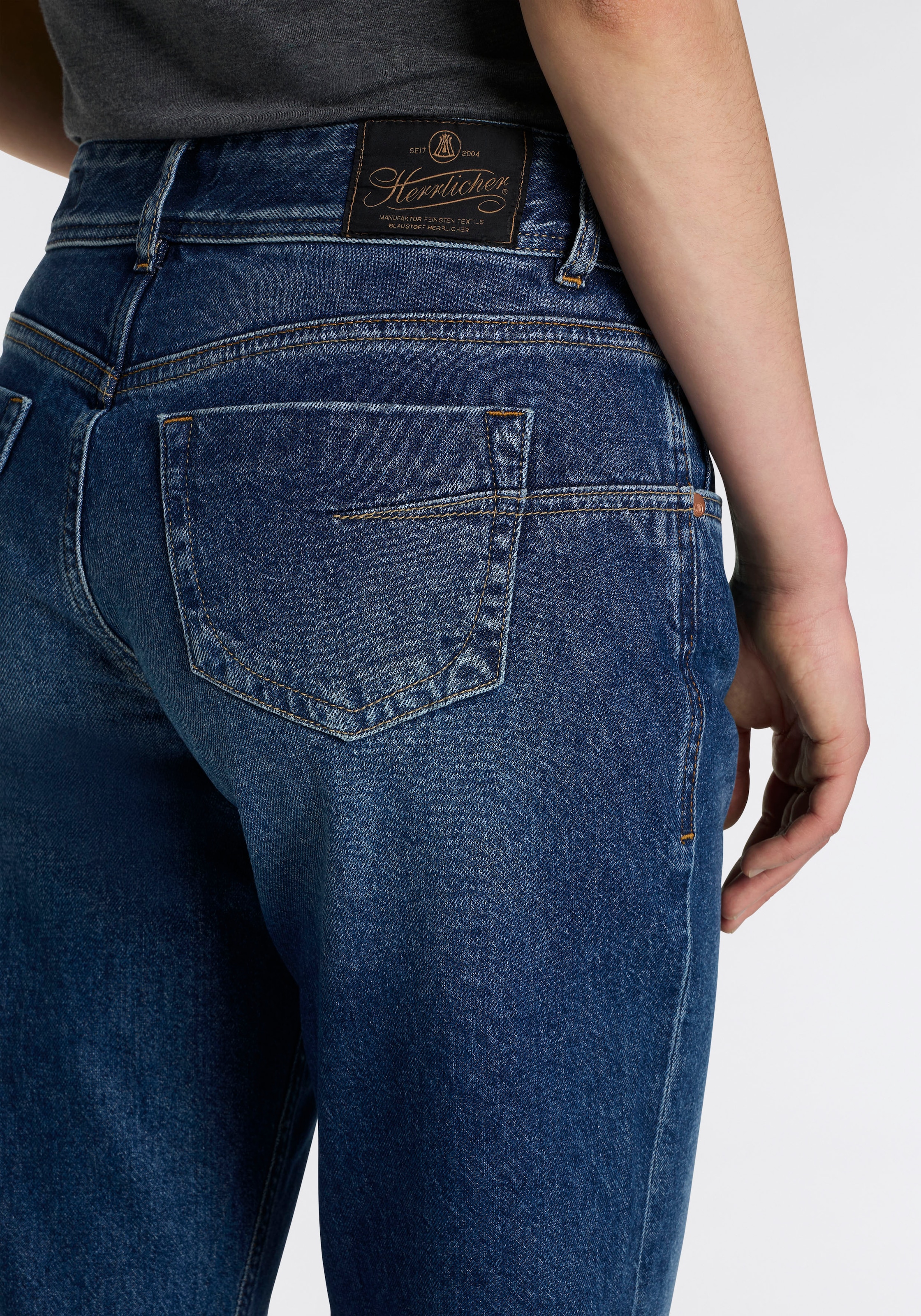 Herrlicher 5-Pocket-Jeans »Edna Denim«, Flared Fit mit mittlerer Leibhöhe