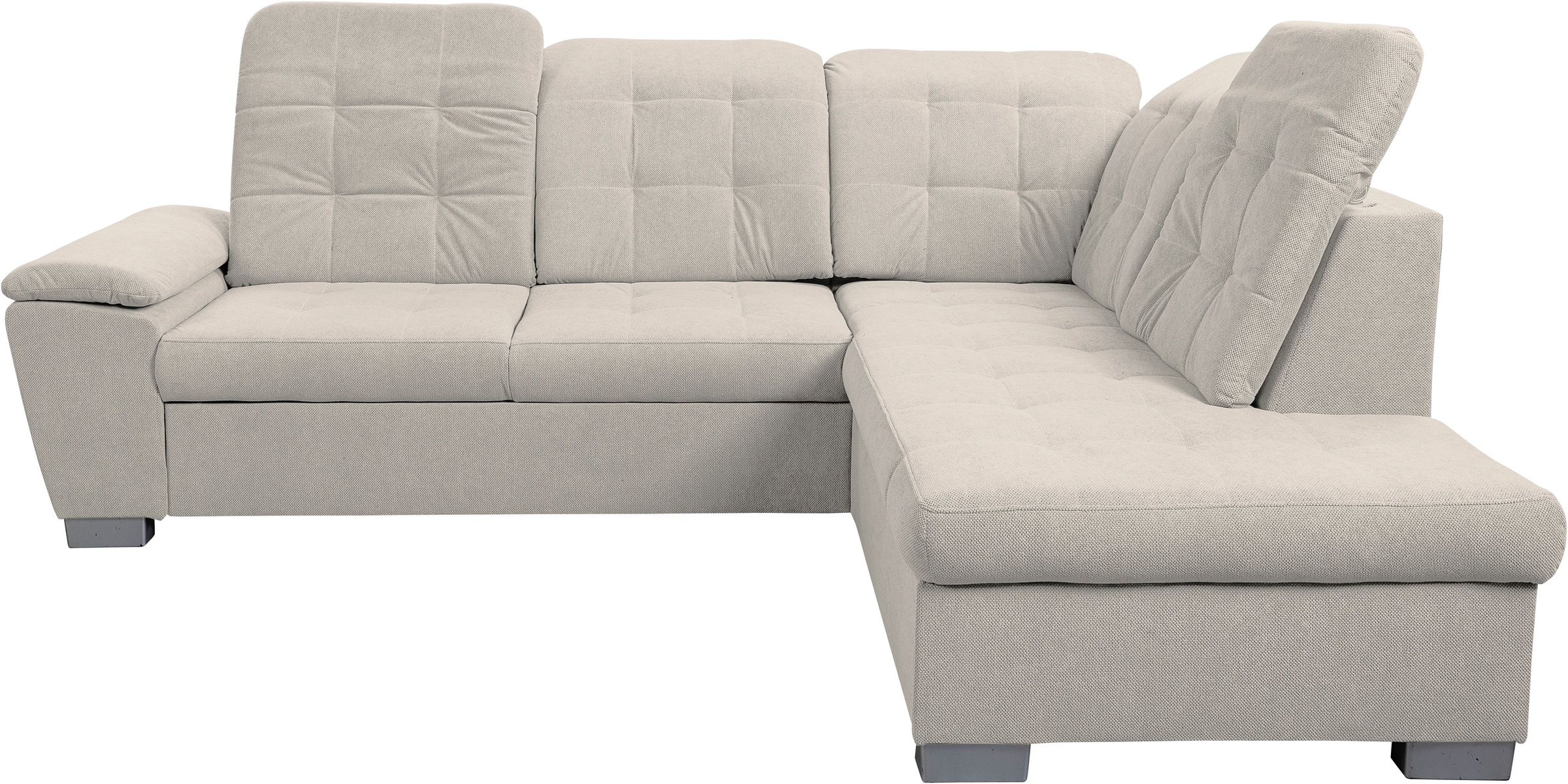 WERK2 Ecksofa "Bonny inkl. Kopfteilverstellung, Bettfunktion, Stauraum, Bre günstig online kaufen