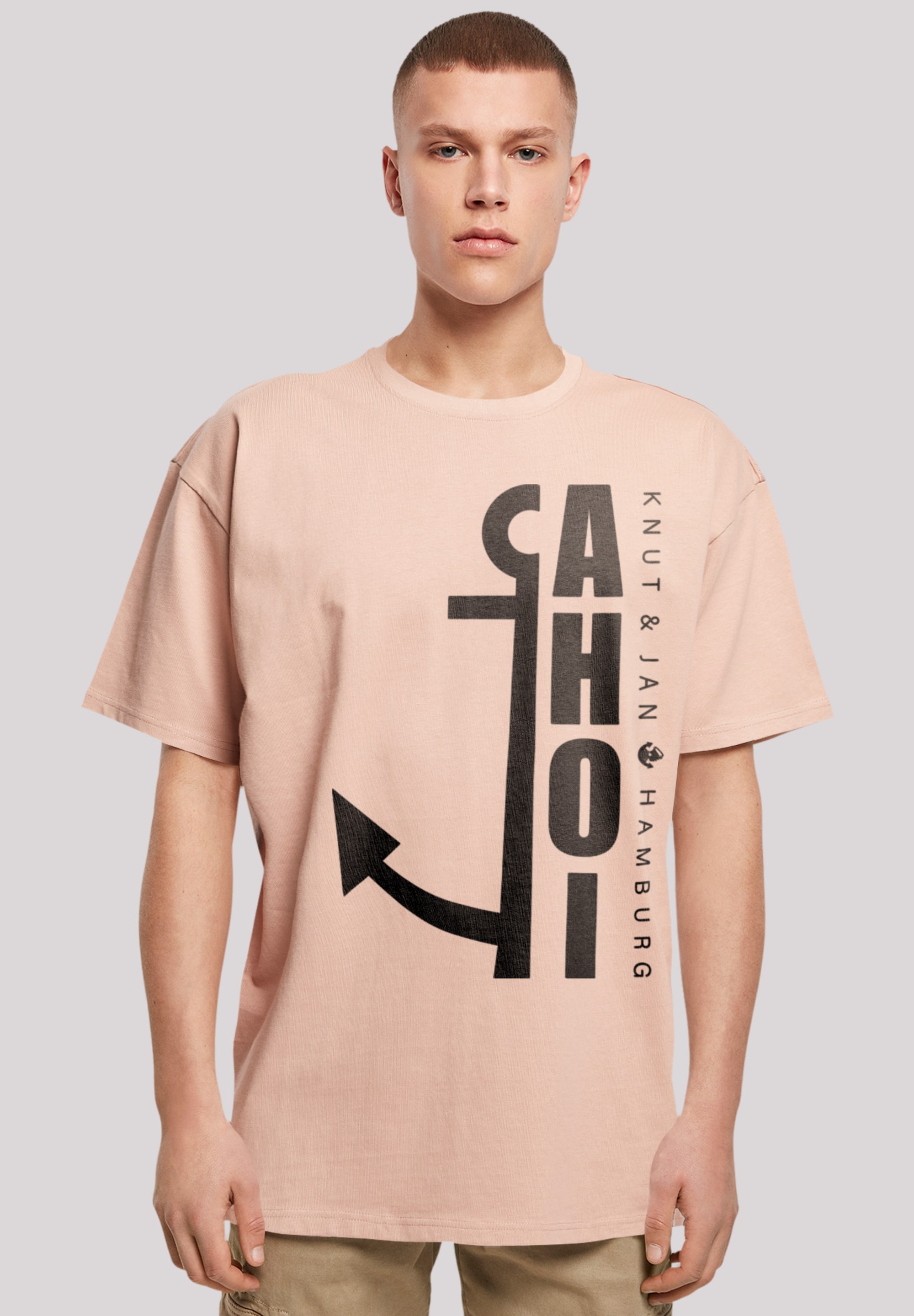 T-Shirt »Ahoi Anker Knut & Jan Hamburg«, Print