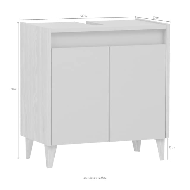 Schildmeyer Waschbeckenunterschrank »Elba«, Breite 56,9 cm kaufen | BAUR
