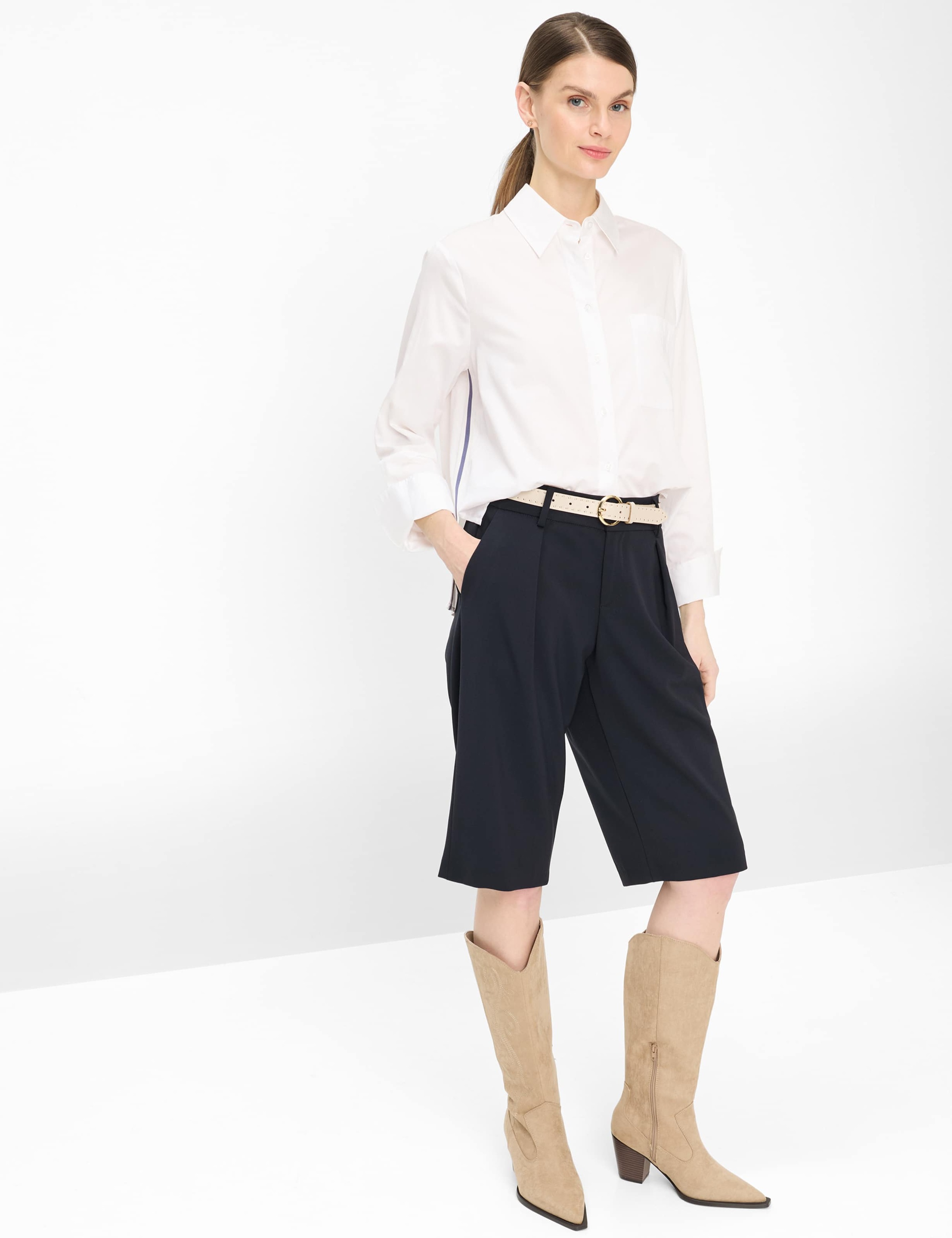 BRAX VICA Women's Shirt Blouse White 40 4