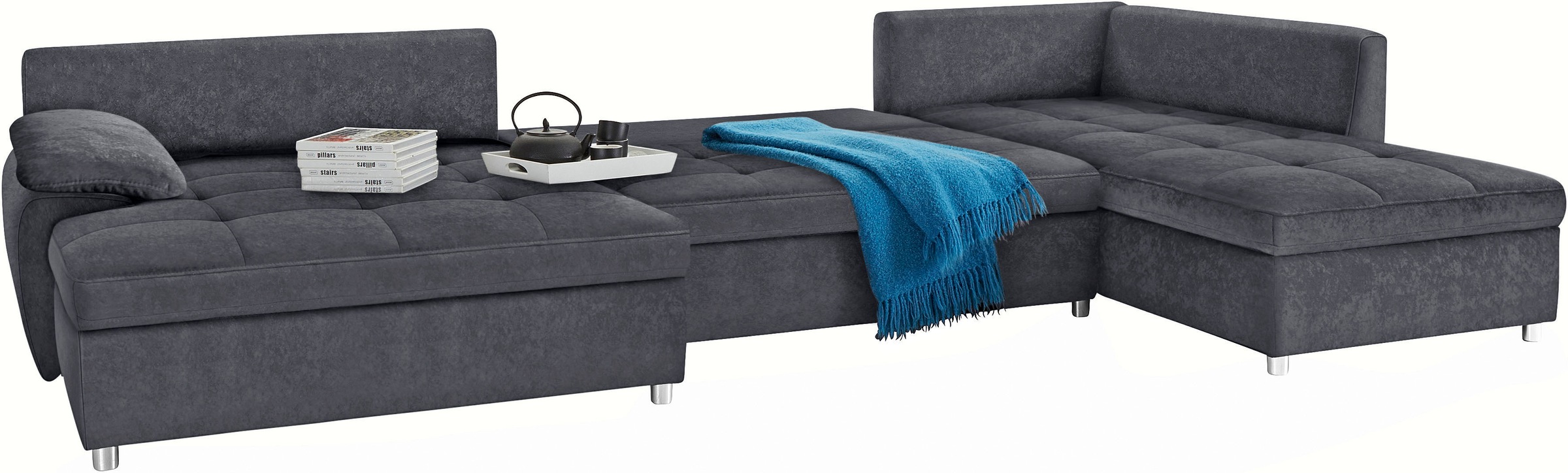 Thumbnail - Home affaire Wohnlandschaft "Labene U-Form" wahlweise mit Bettfunktion und Bettkasten