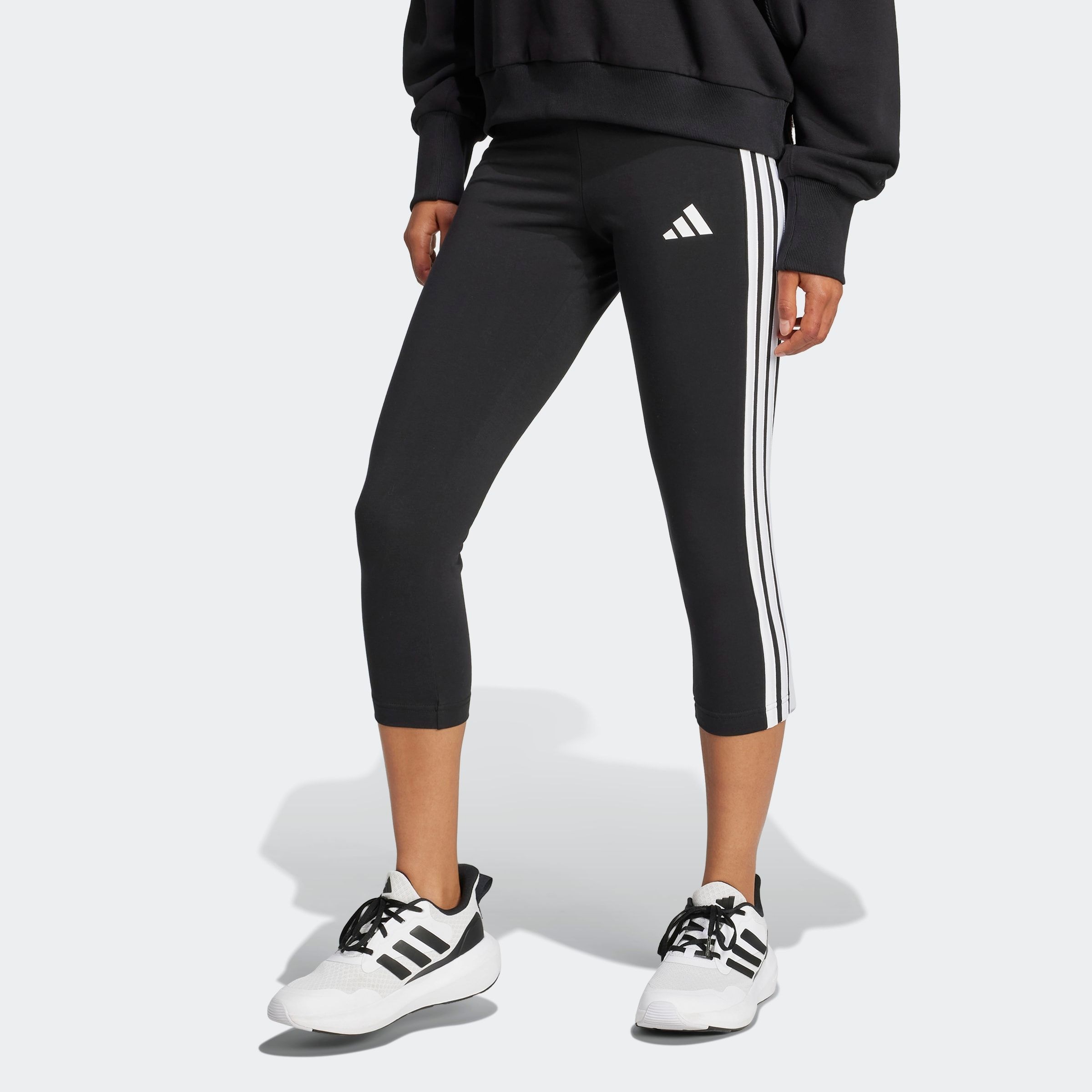 adidas Sportswear Leggings "W 3S 34 LEG" für Erwachsene, 7/8-Länge, mit Kordelverschluss, eng anliegende Form
