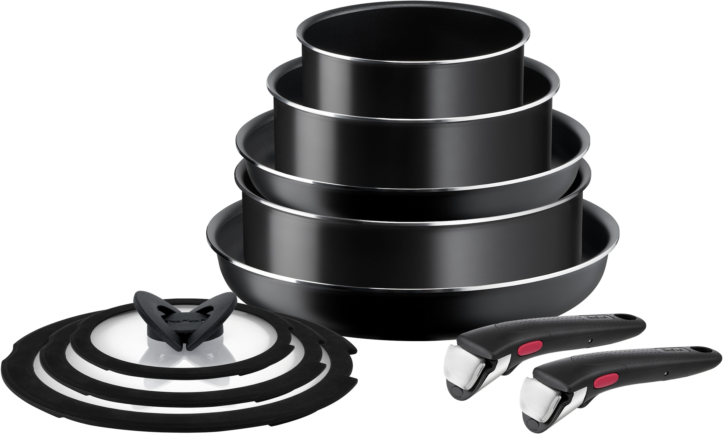 Tefal Pfannen-Set "Ingenio Easy Cook & Clean On" Aluminium Set, 10 Stk. tlg günstig online kaufen