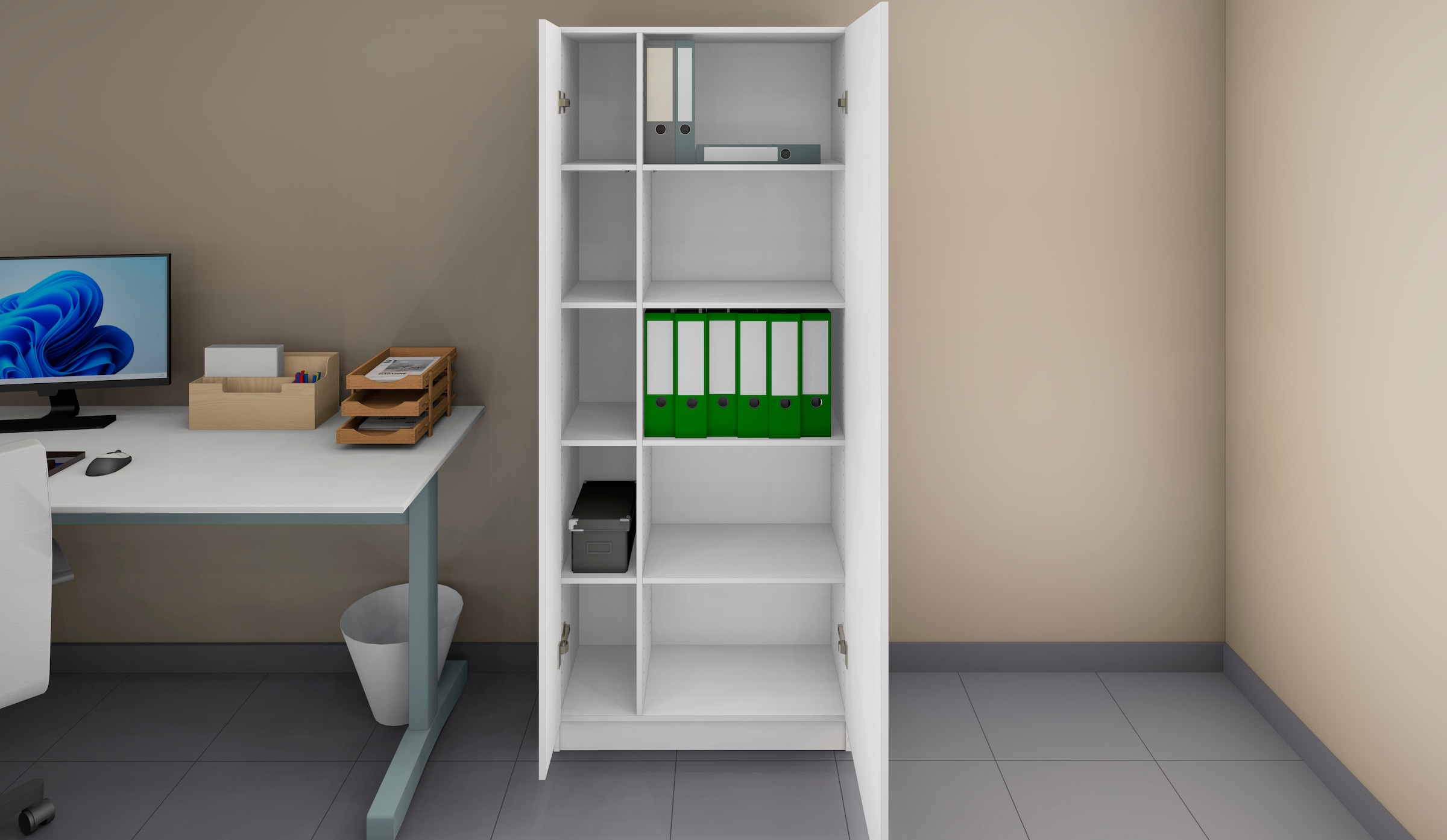 borchardt Möbel Aktenschrank »Vaasa«, moderner Mehrzweckschrank mit Push-to-Open-Funktion