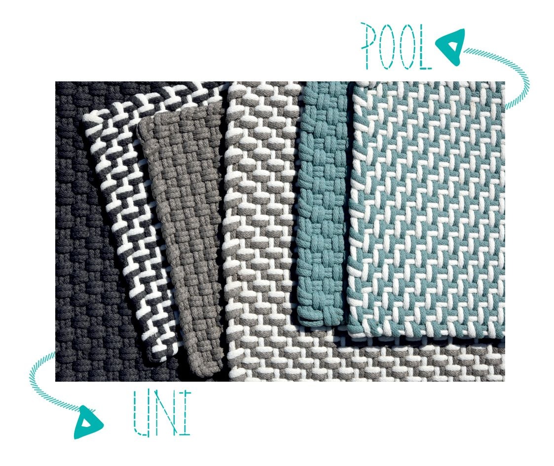 PAD Fußmatte »SCOR« rechteckig 21 mm Höhe Schmutzfangmatte, handgewebt, Uni Farben, In- und Outdoor geeignet