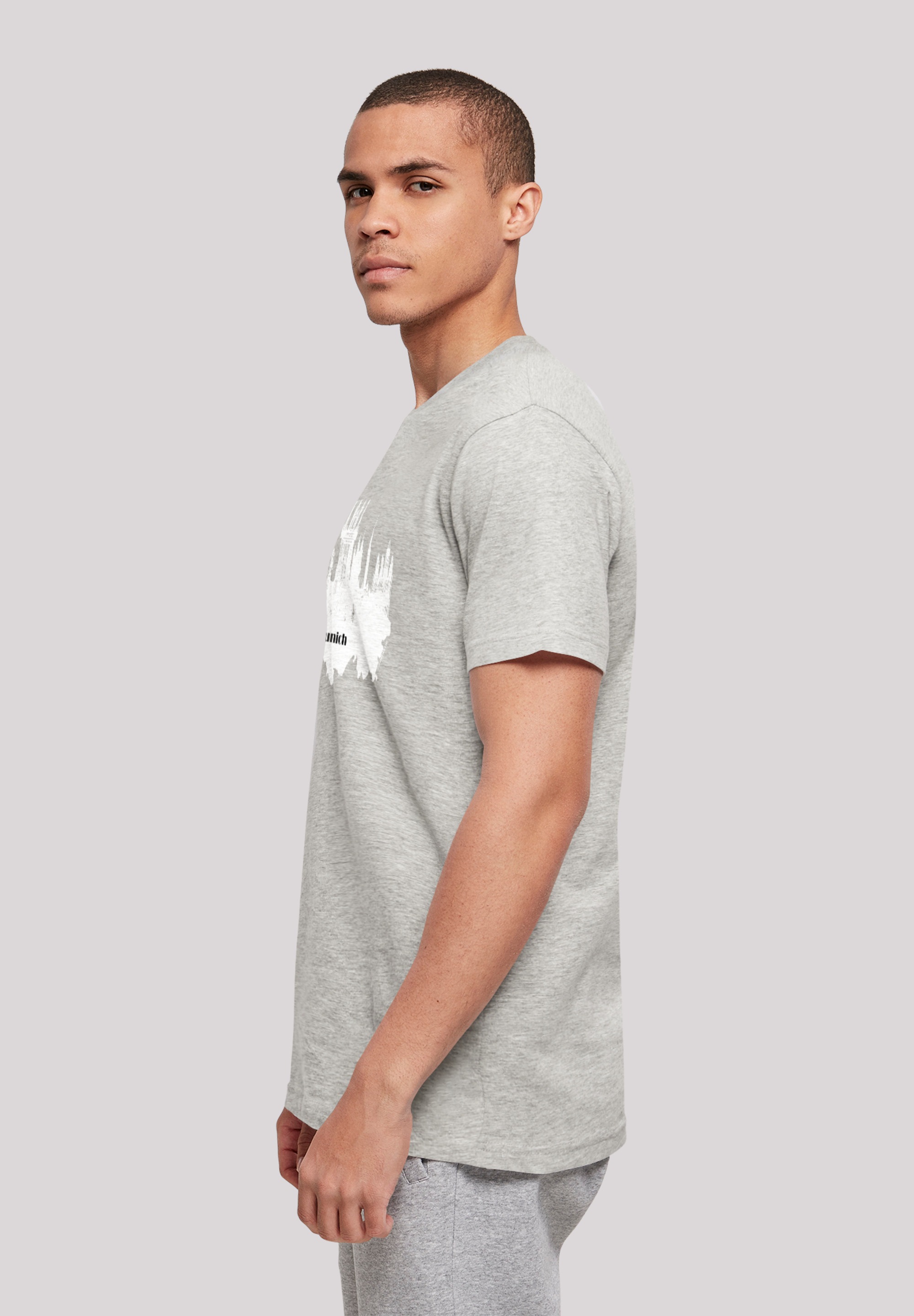 F4NT4STIC T-Shirt »Cities Collection - Munich skyline«, Print