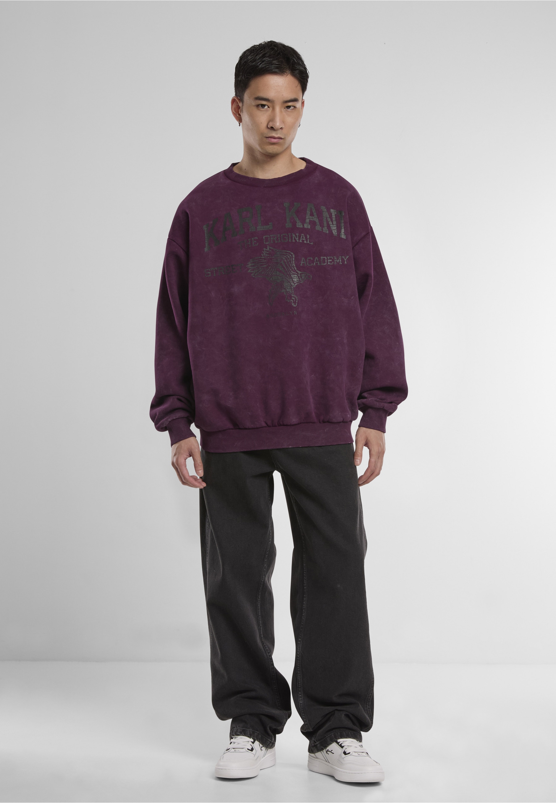 Karl Kani Rundhalspullover »Karl Kani Karl Kani Kani Street Academy Washed OS Crew« 1 Stk.