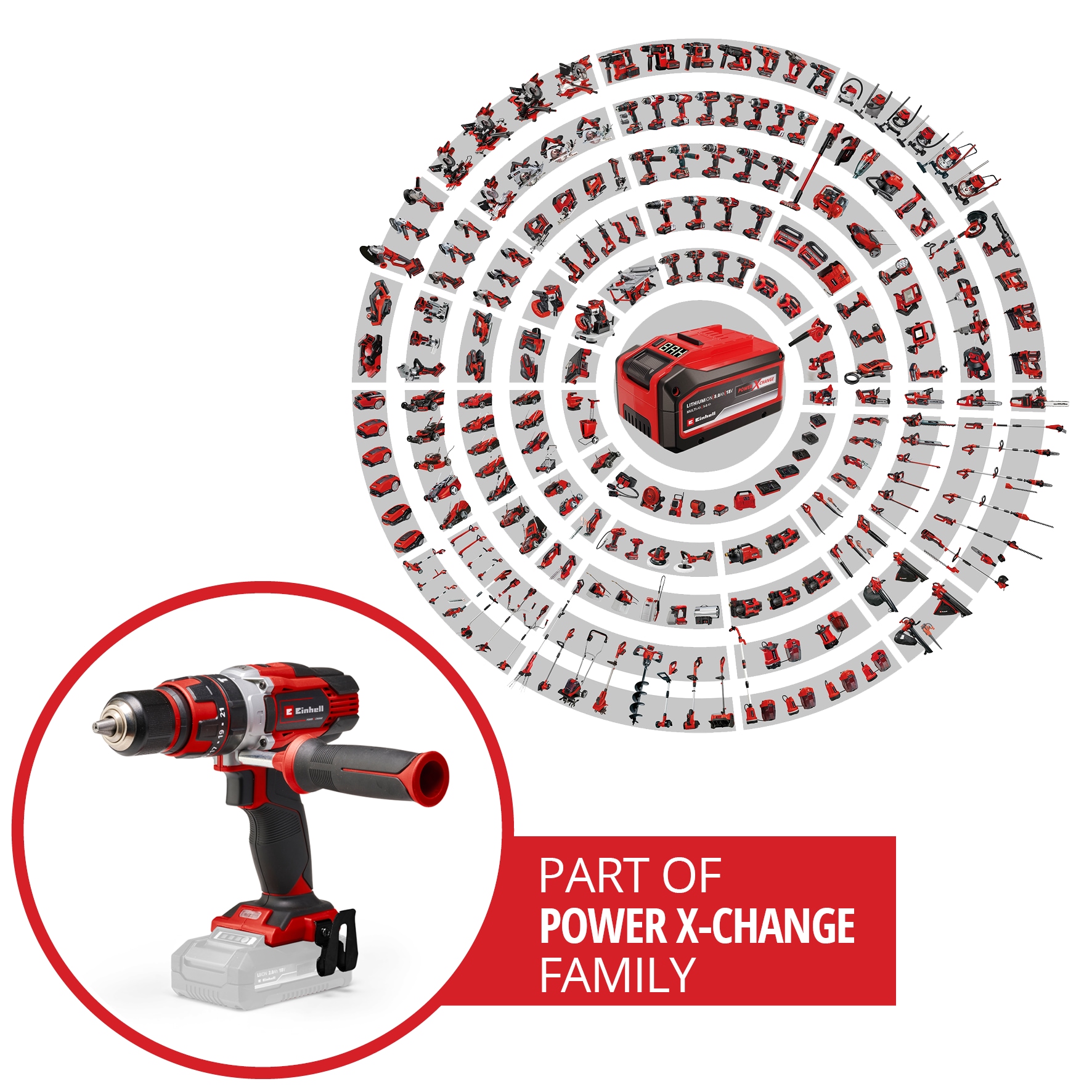 Einhell Akku-Schlagbohrschrauber »TE-CD 18/48 Li-i-Solo«, Power X-Change, ohne Akku und Ladegerät