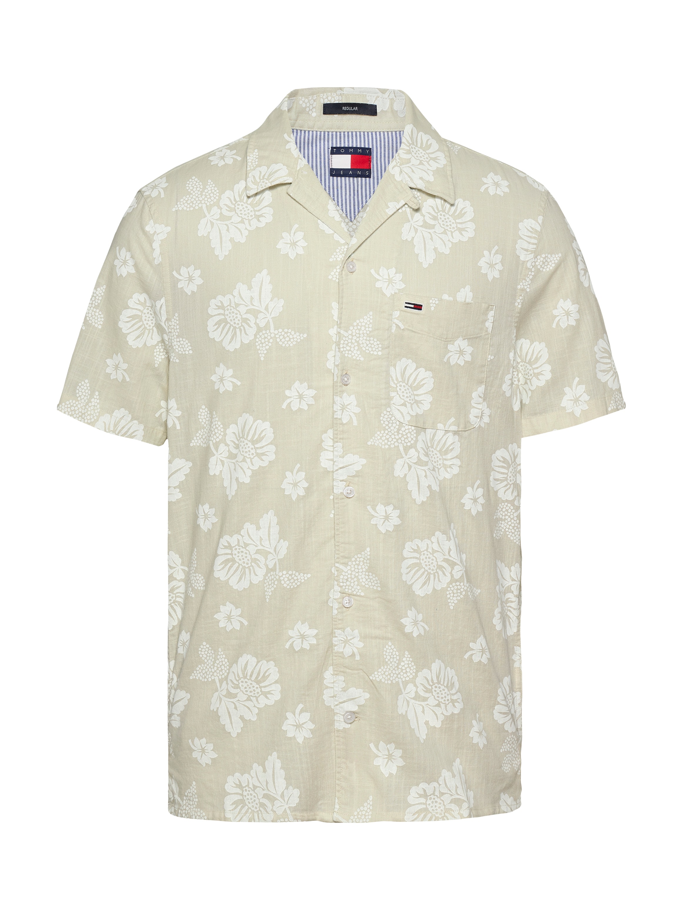 Tommy Jeans Kurzarmhemd »TJM REG SLUB AOP SS SHIRT EXT«