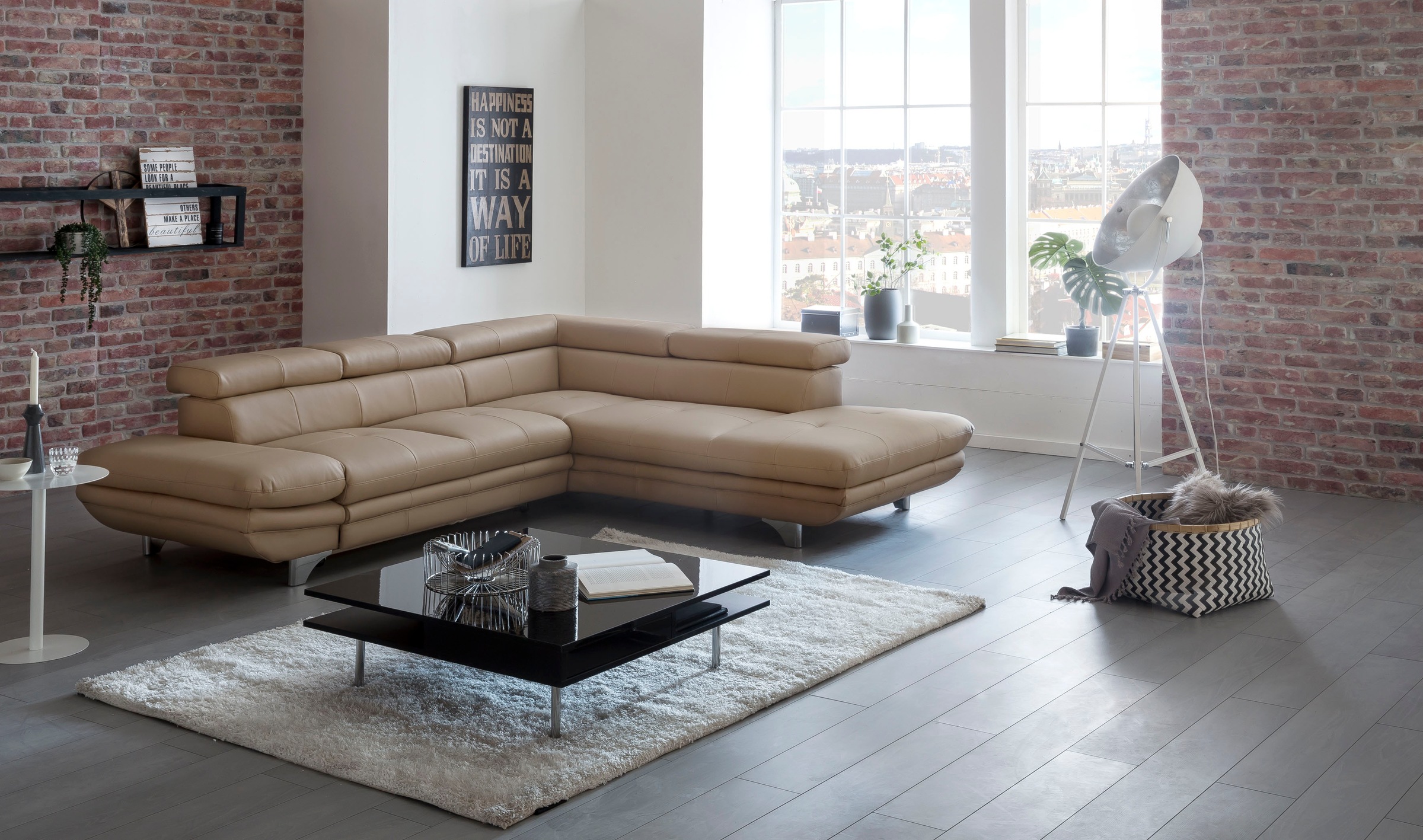 Thumbnail - COTTA Ecksofa "Enterprise L-Form", mit Arm- & Kopfteilverstellung, wahlweise mit Bettfunktion