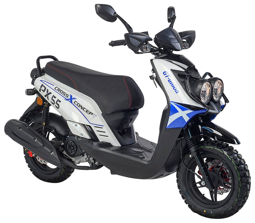 GT UNION Motorroller »PX55 Cross Conzept 25«, 49,6 cm³, 25 km/h, Euro 5, 2,7 PS, Luftgekühlter Motor