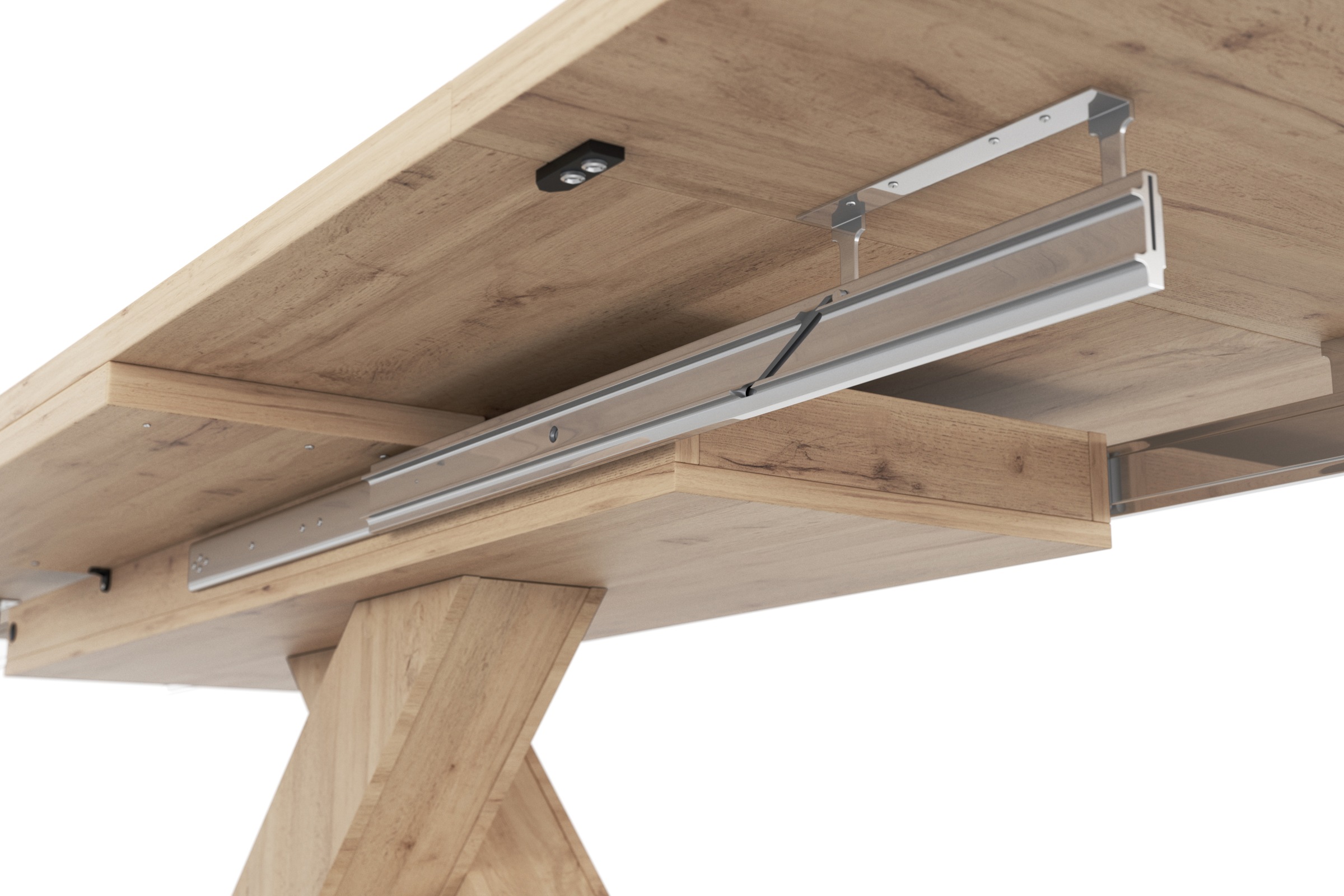 Mäusbacher Esstisch »Komfort Tisch TOPSELLER!«, (OTTOs Choice), Mäusbacher Esstisch mit X Gestell und Bodenplatte. Breite 180-280