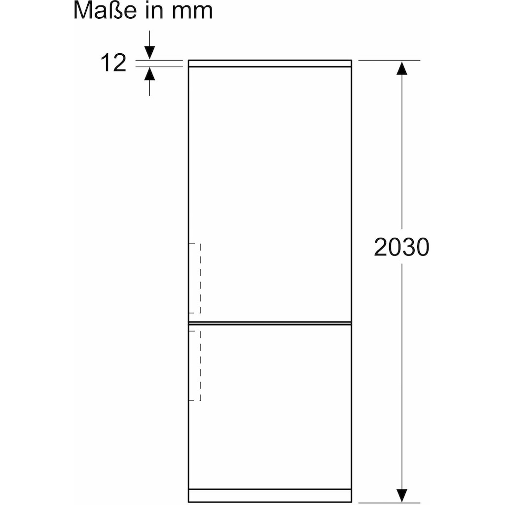 BOSCH Kühl-/Gefrierkombination, KGN392WDF, 203 cm hoch, 60 cm breit