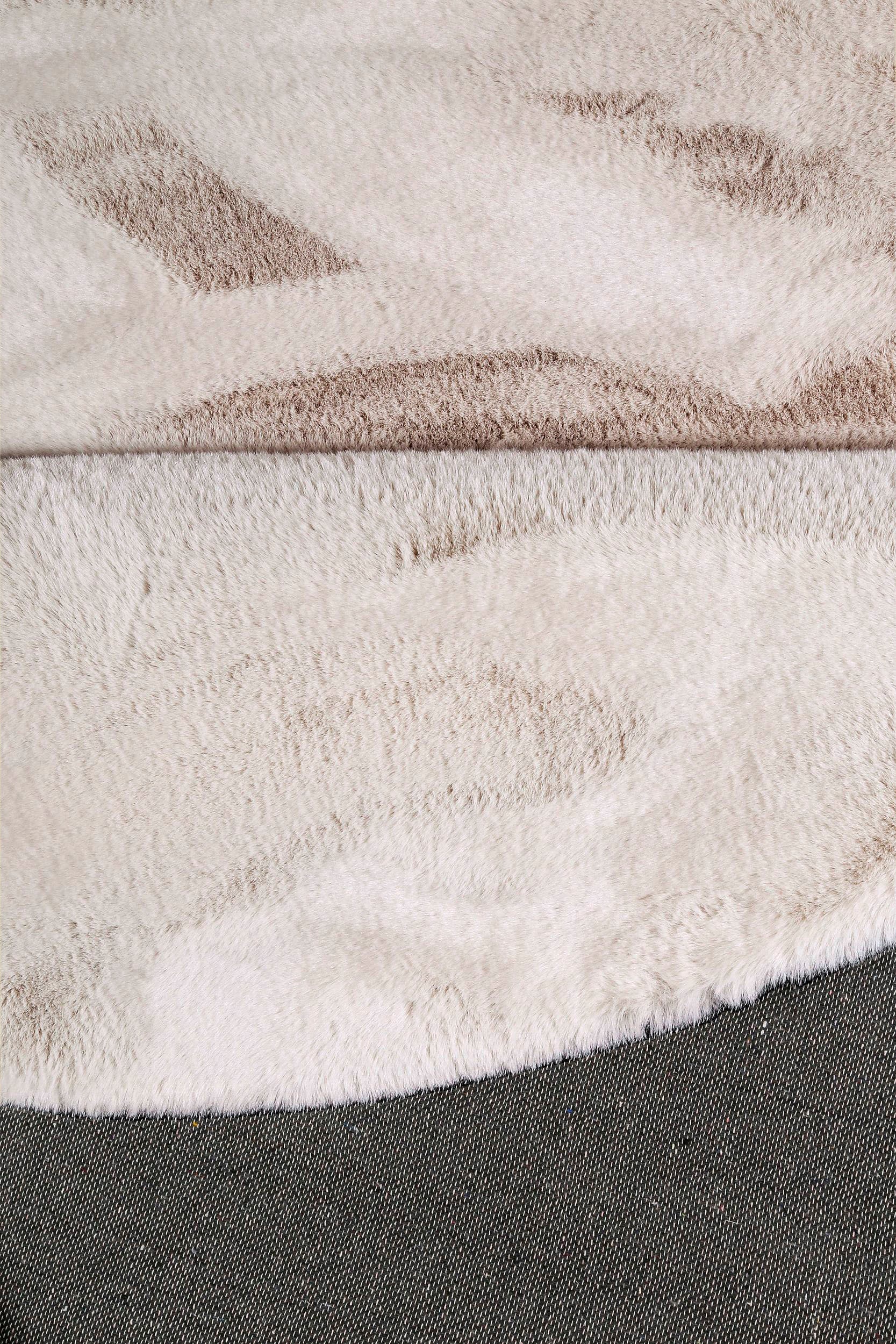 my home Fellteppich »Rabbit«, rund, 42 mm Höhe, runder Teppich, besonders weich dank Microfaser, flauschiges Kunstfell, Kaninchenfell-Haptik, fußbodenheizungsgeeignet, pflegeleicht, Teppiche für Wohnzimmer, Schlafzimmer & Esszimmer