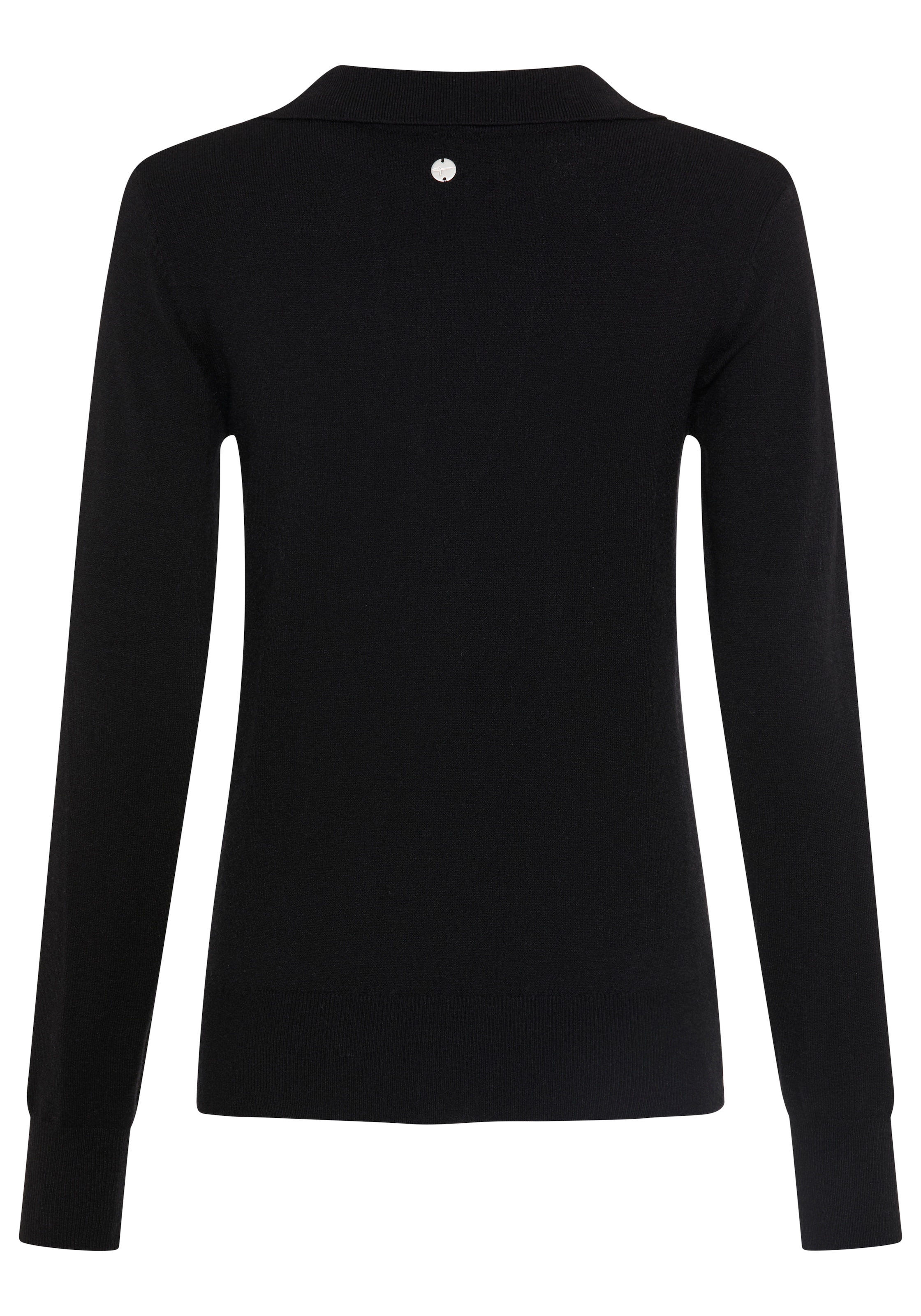 Tamaris Strickpullover »mit Polokragen, figurumspielende Passform, aus Feinstrick« aus weicher Viskosemischung