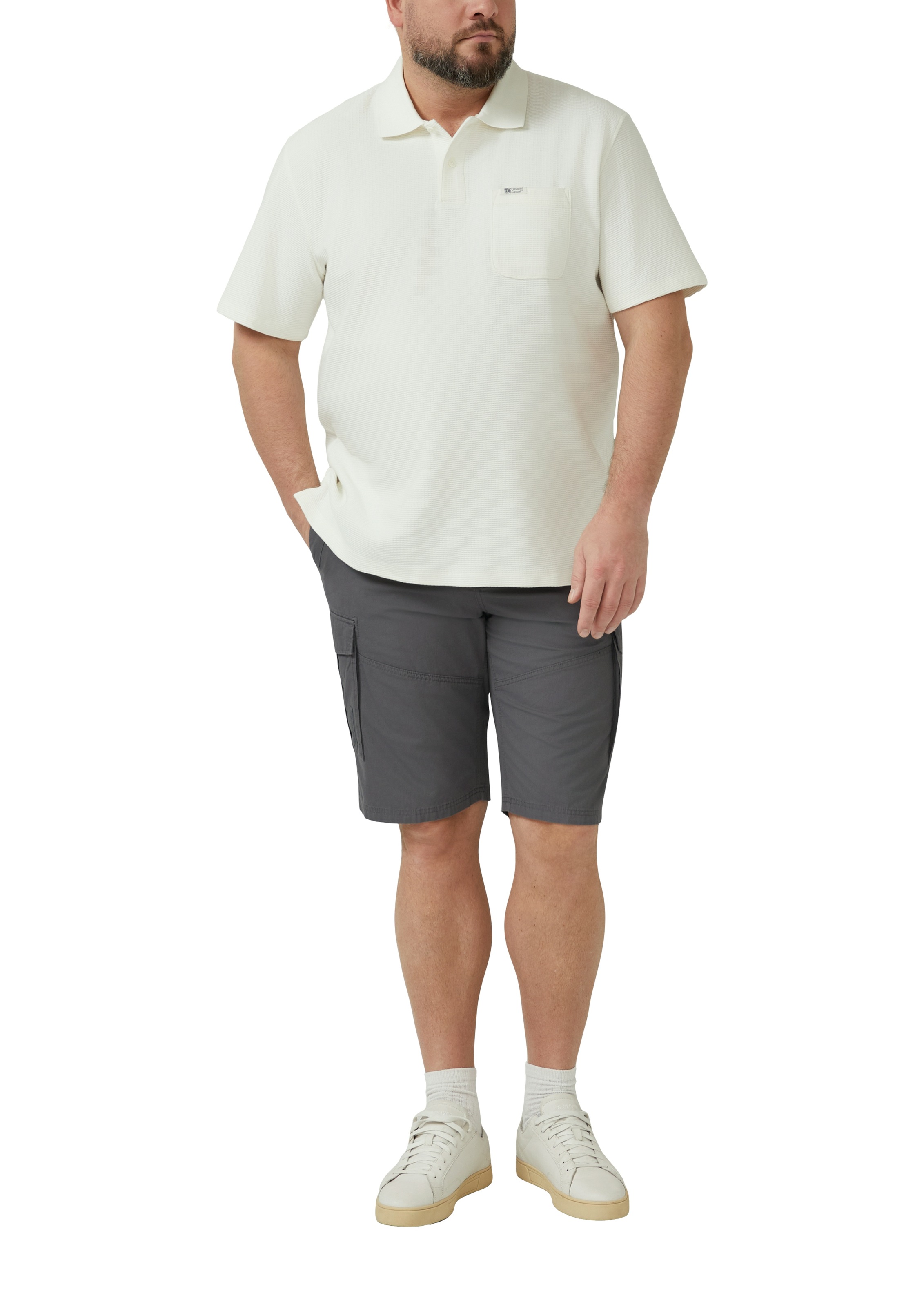 s.Oliver Men Big Sizes Cargo Shorts Grey 48 2