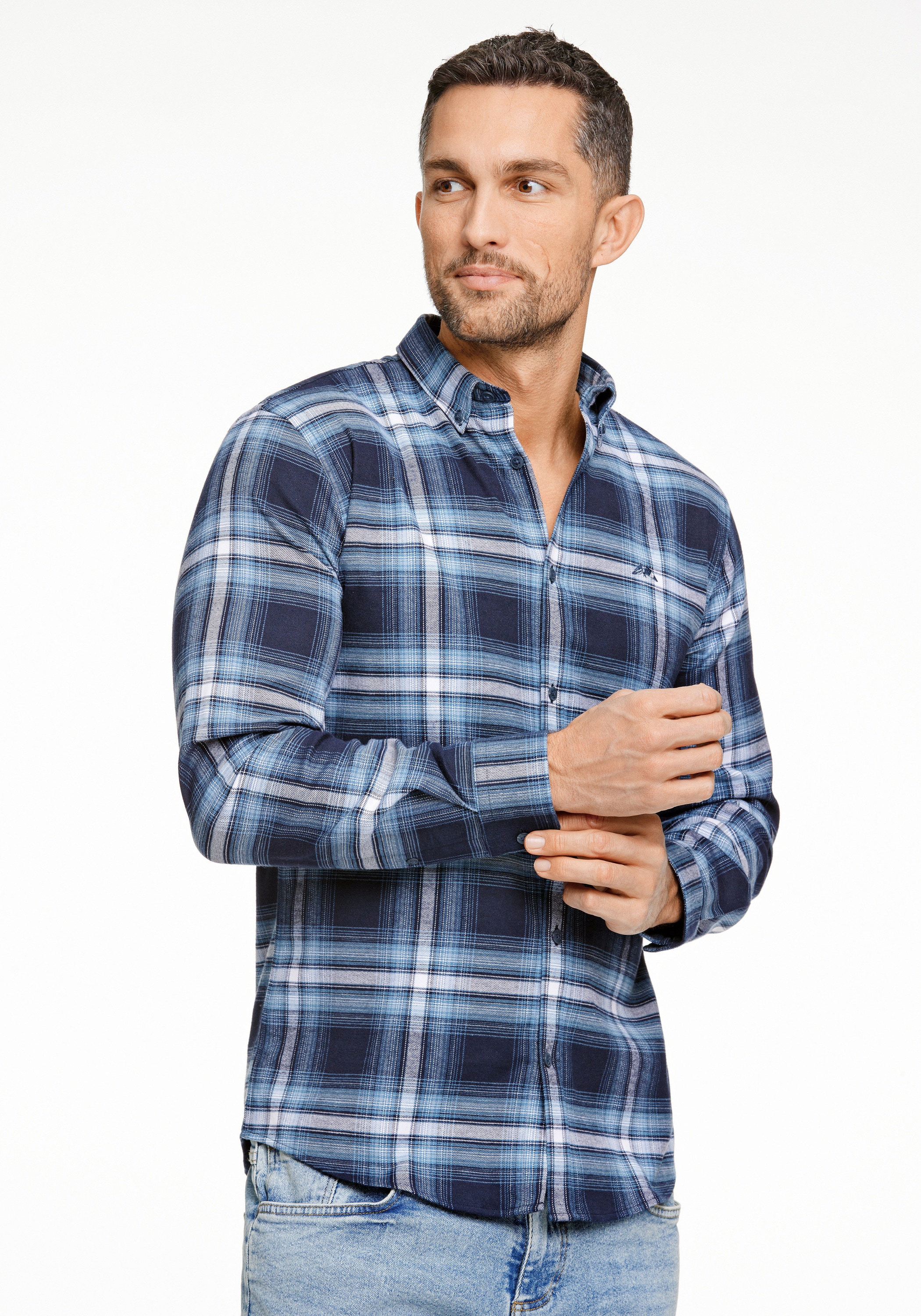 LINDBERGH "Freizeithemd (Langarm) Relaxed Fit"