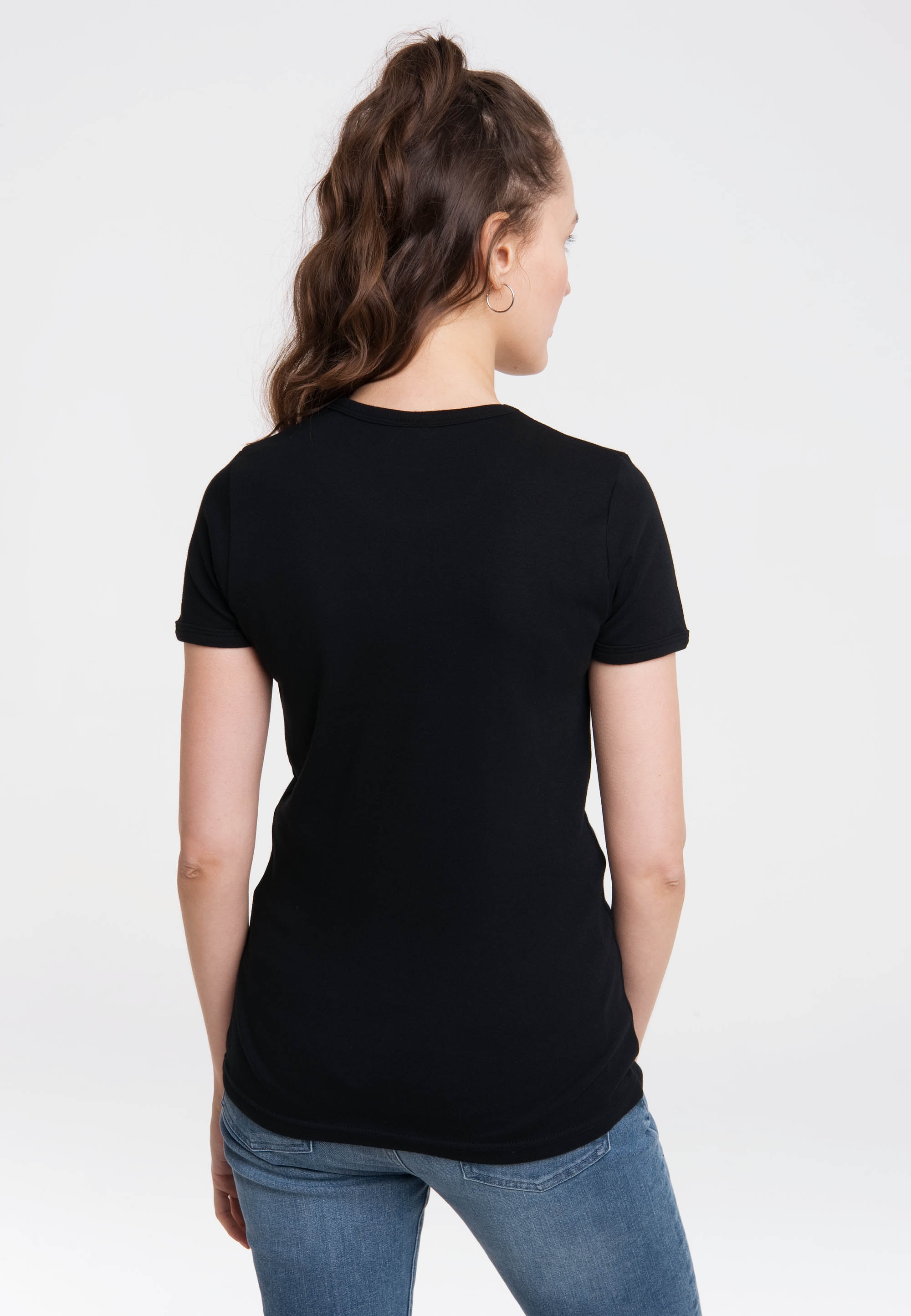LOGOSHIRT T-Shirt »Batman-Logo«, mit lizenziertem Originaldesign