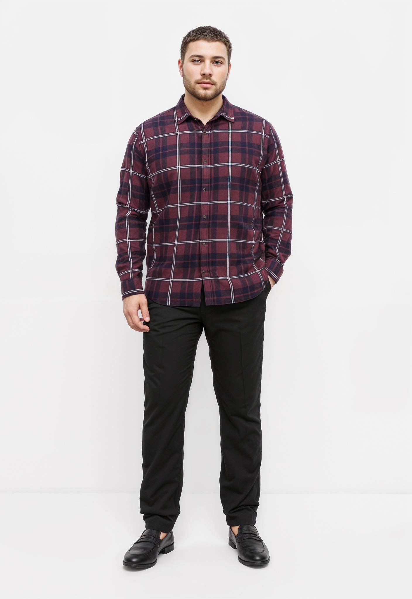 Jack & Jones PlusSize Langarmhemd "JJJOSHUA FALL FLANNEL SHIRT LS PLS" günstig online kaufen