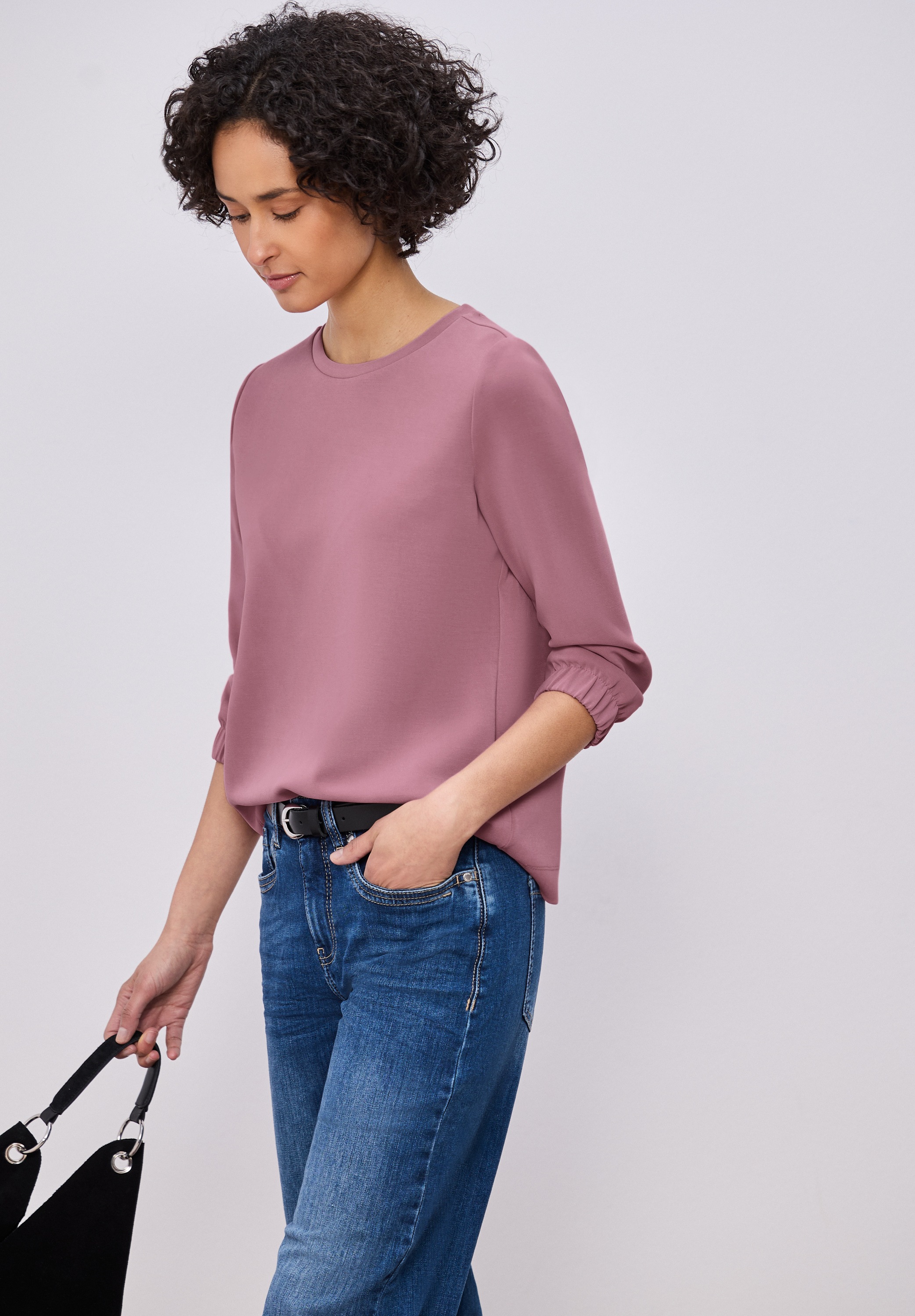 STREET ONE 3/4-Arm-Shirt im Silk Look günstig online kaufen