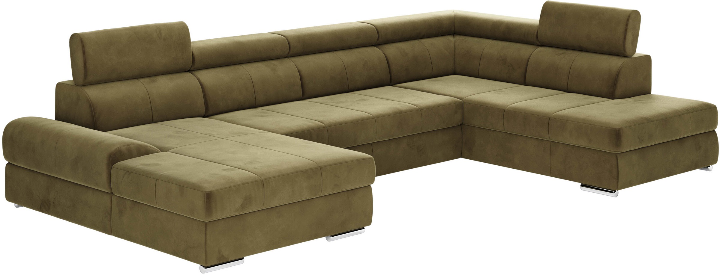sit&more Wohnlandschaft »U-Form«, mit verstellbaren Kopfteilen, wahlweise mit Bettfunktion