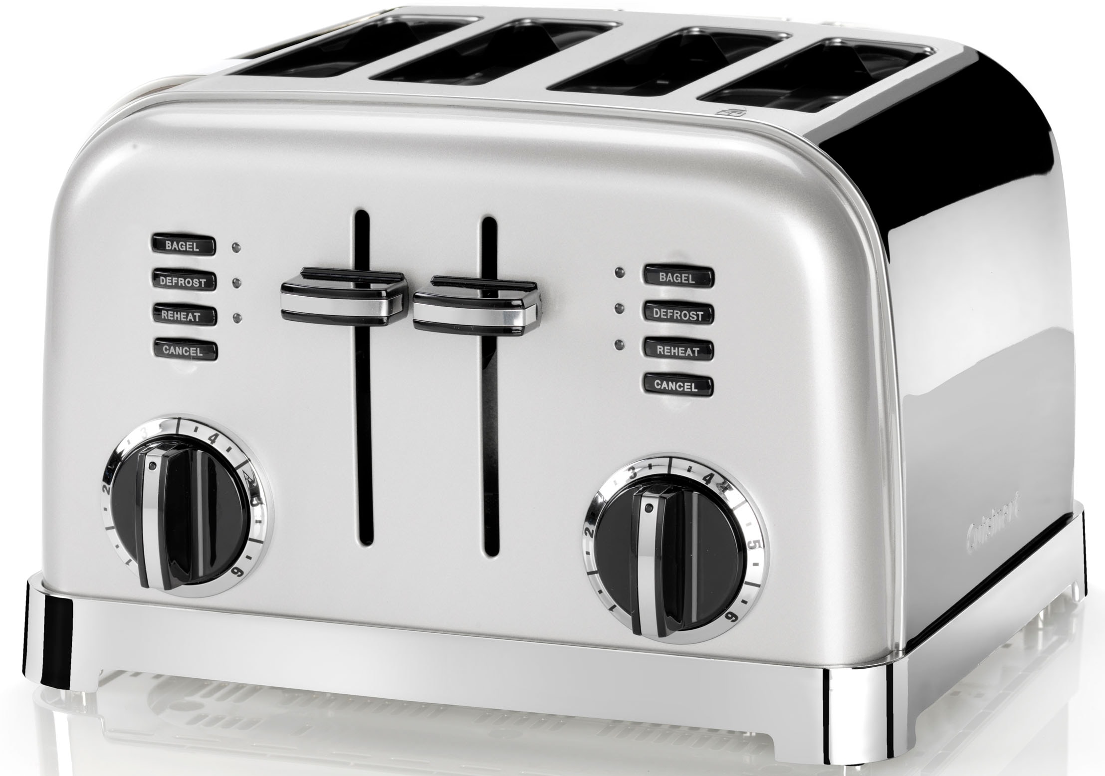 Cuisinart Toaster "CPT180SE", 4 lange Schlitze, 1800 W, extra breite Toastschlitze, Retro Design