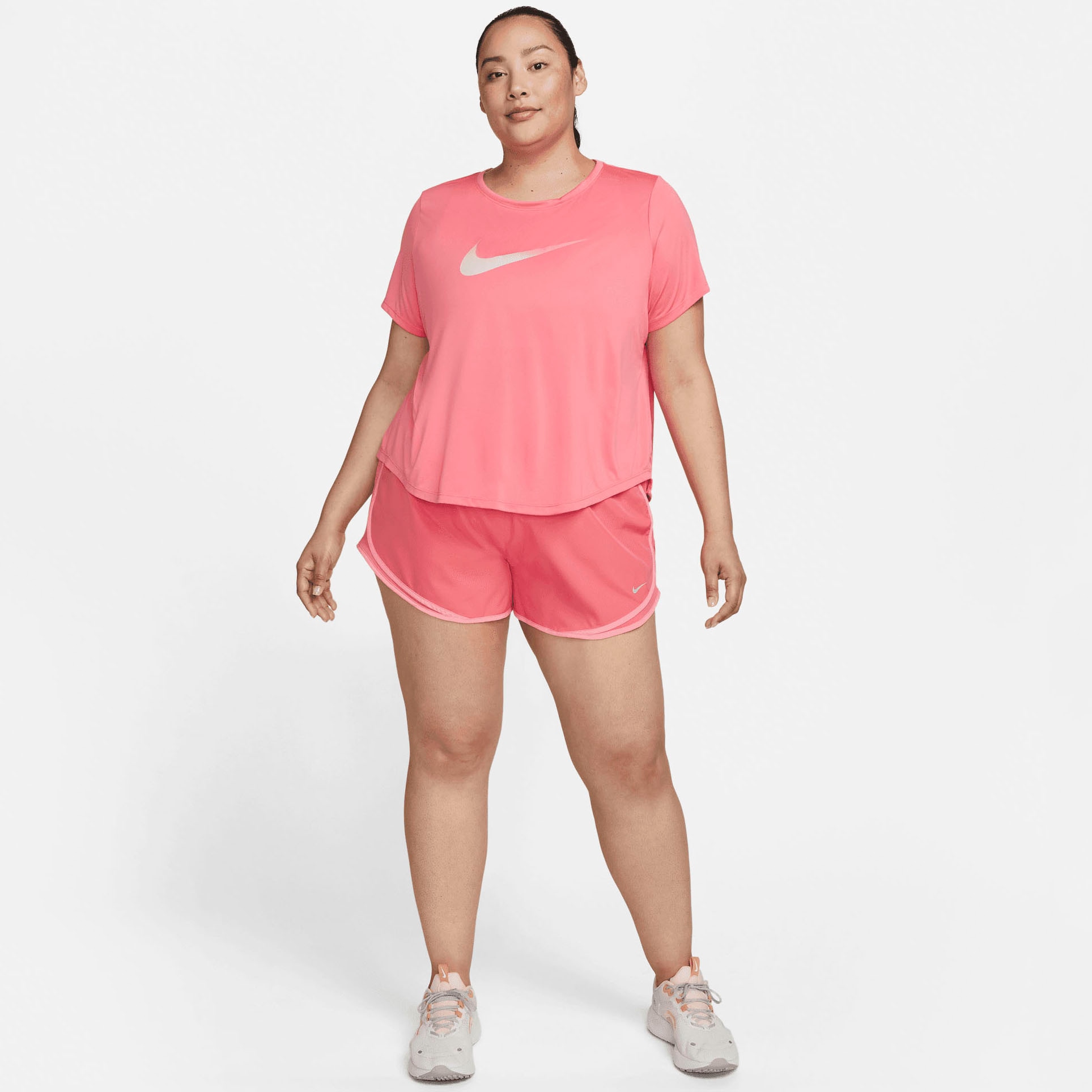 Nike Laufshirt »One Dri-FIT Swoosh Women's Short-Sleeved Top (Plus)«