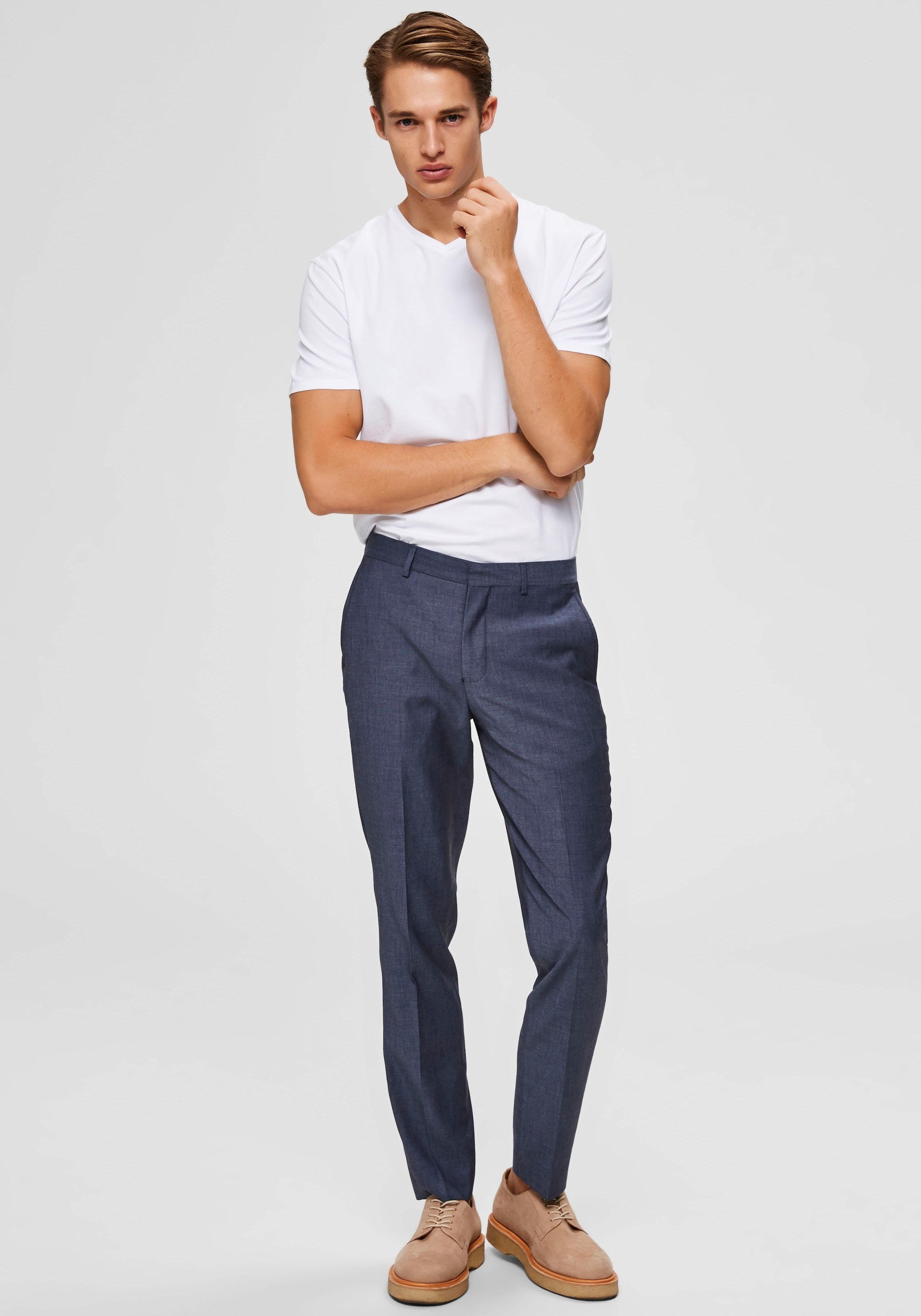 SELECTED HOMME V-Shirt »SLHNEWPIMA SS V-NECK TEE B NOOS«